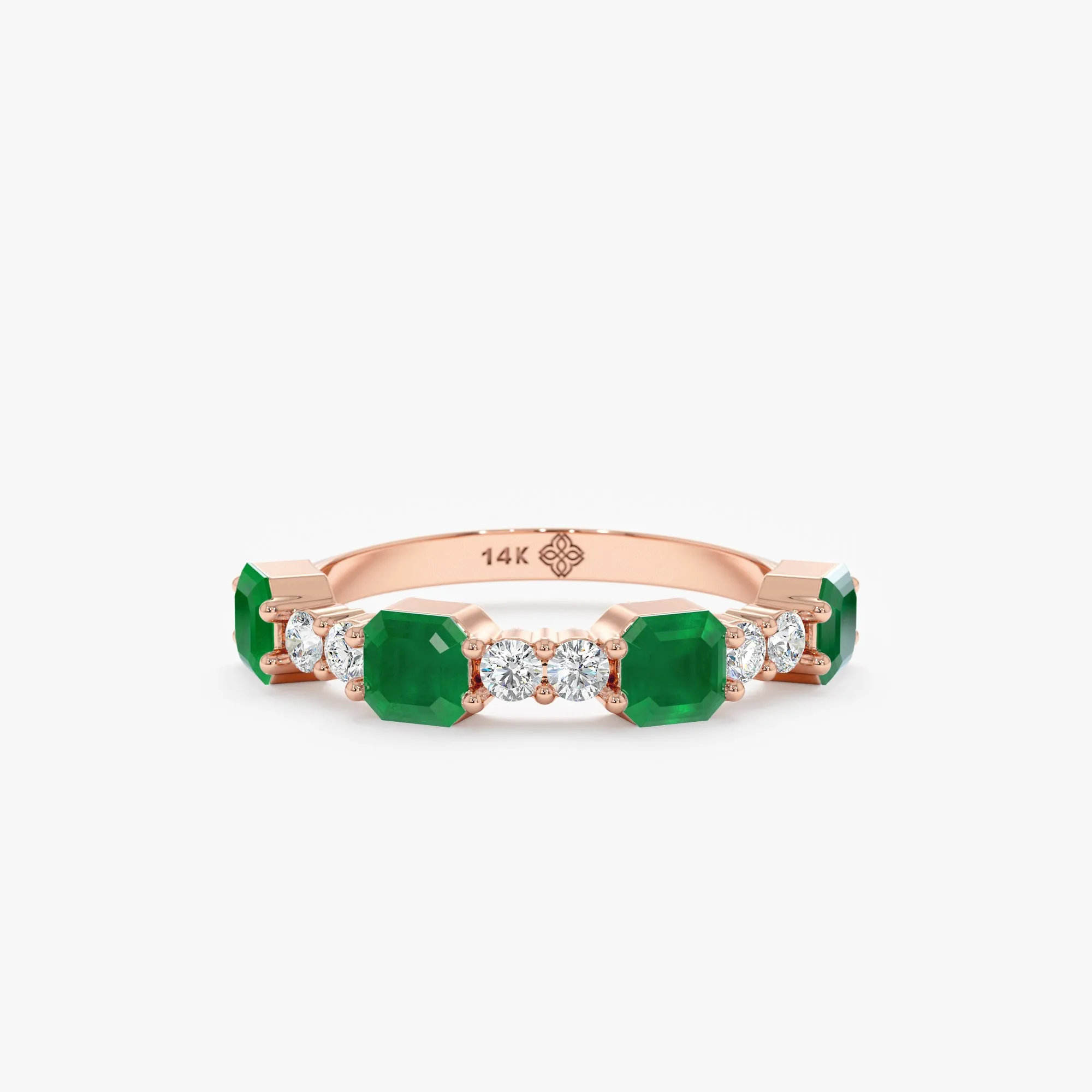 Diamond and Octagon Emerald Ring, Una SARAHELISE