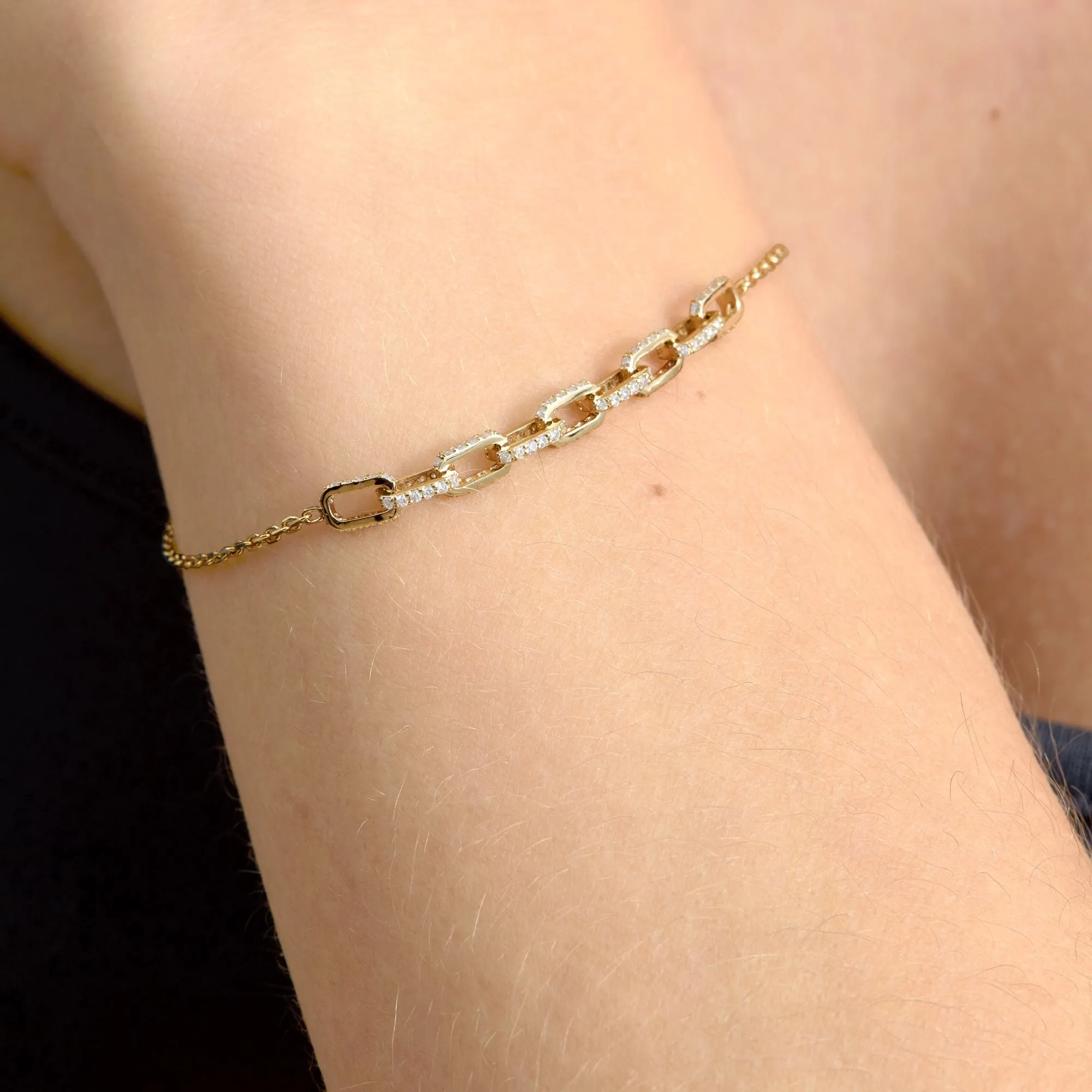 Diamond Chain Link Bracelet, Oprah SARAHELISE