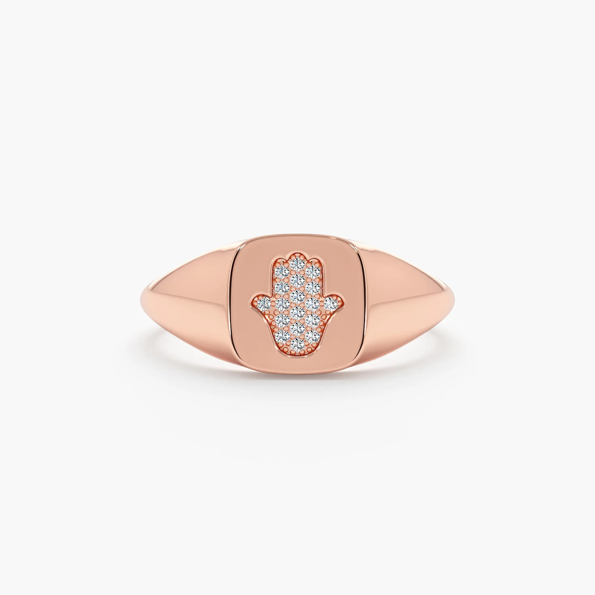 Diamond Hamsa Signet Ring, Giselle SARAHELISE