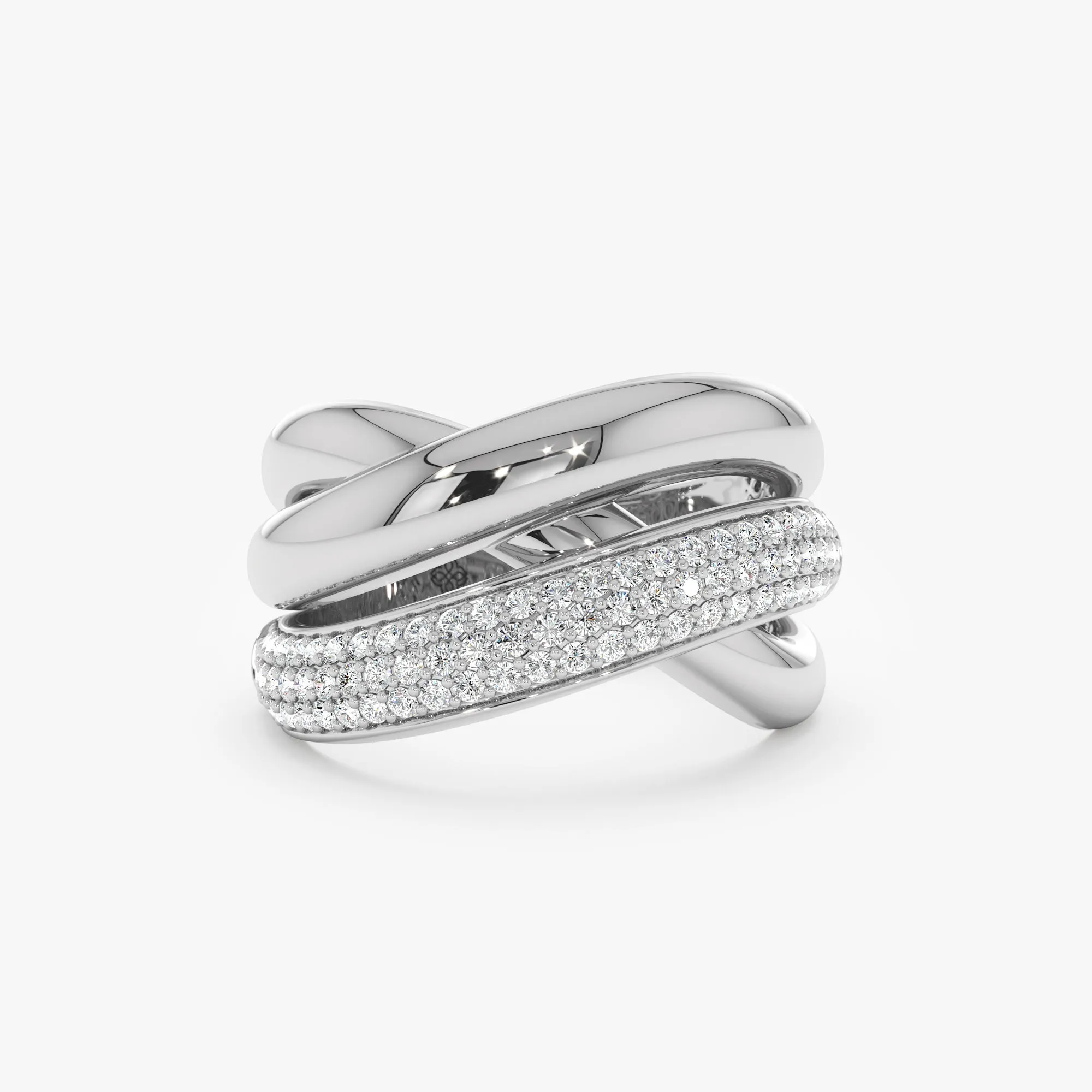 Diamond Multi-Layer Winding Ring, Elliot SARAHELISE