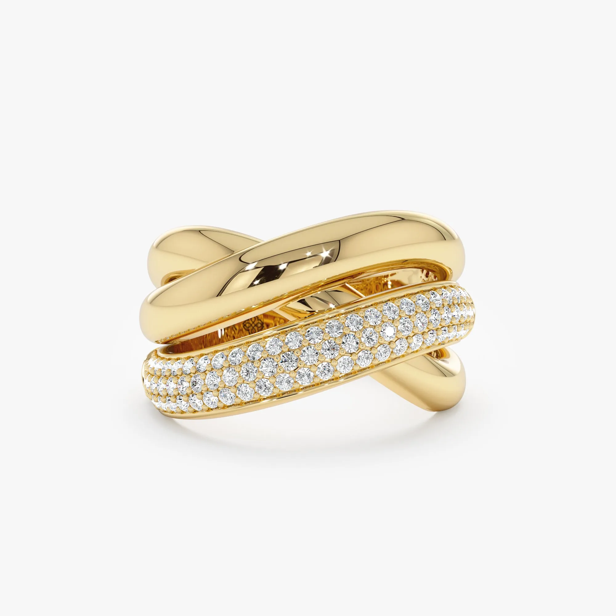 Diamond Multi-Layer Winding Ring, Elliot SARAHELISE