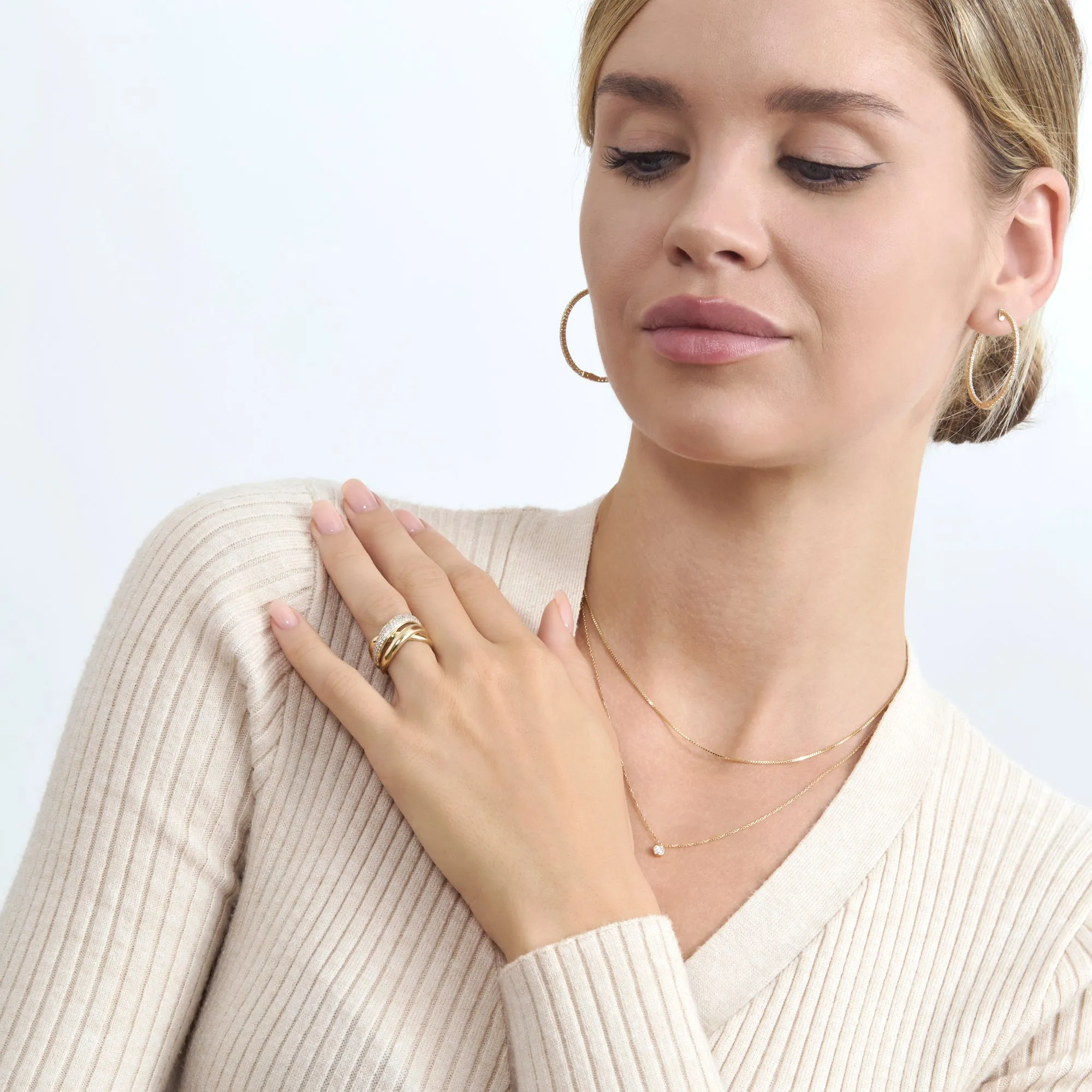 Diamond Multi-Layer Winding Ring, Elliot SARAHELISE