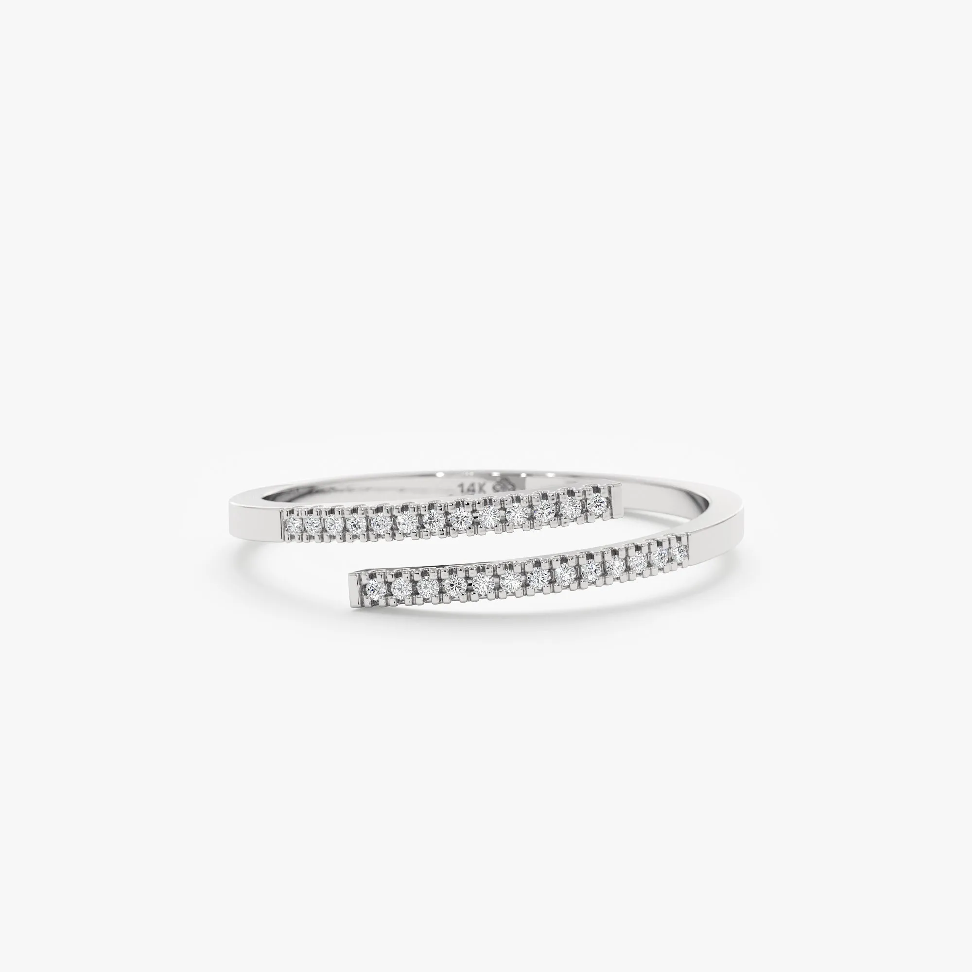 Diamond Spiral Open Ring, Kehlani SARAHELISE