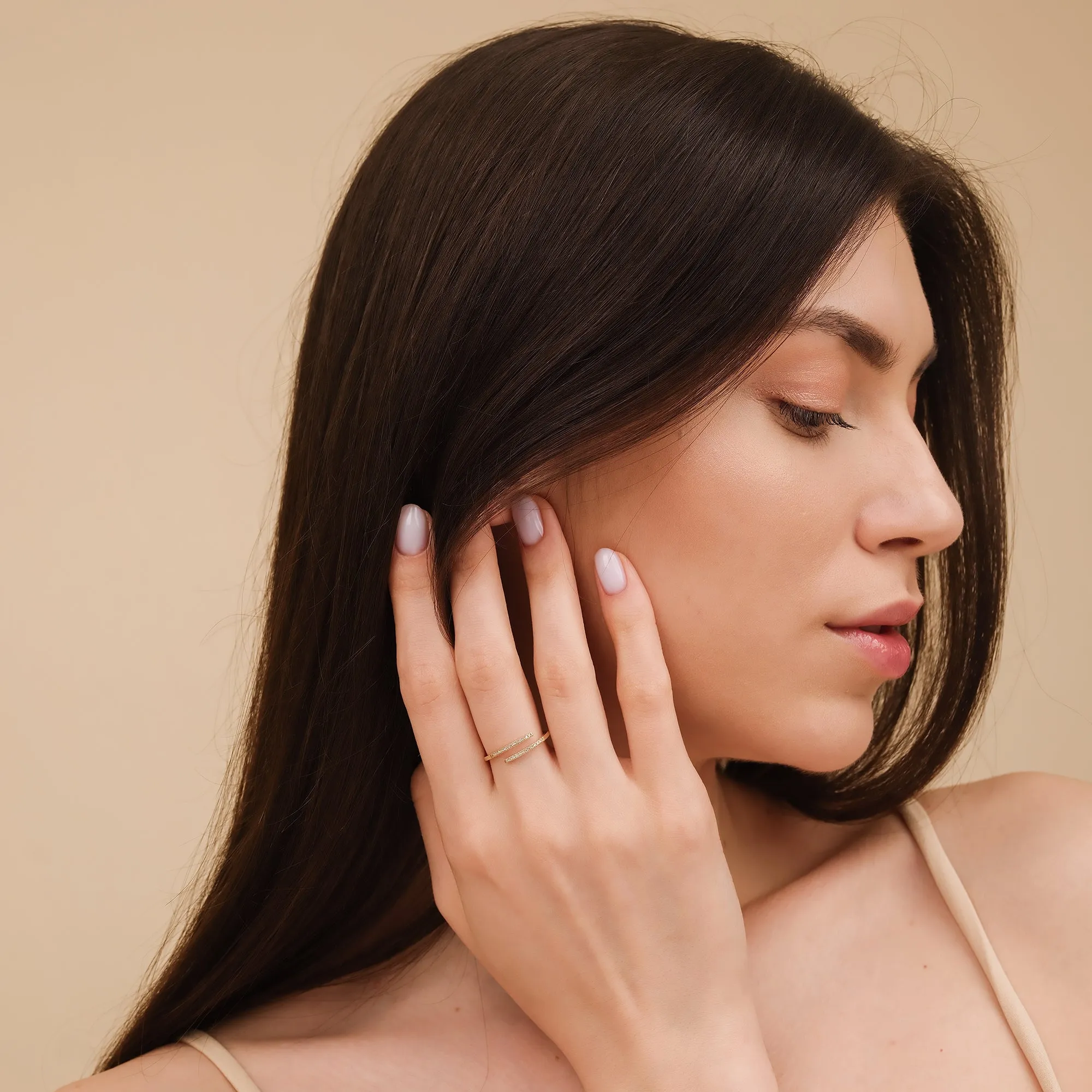 Diamond Spiral Open Ring, Kehlani SARAHELISE