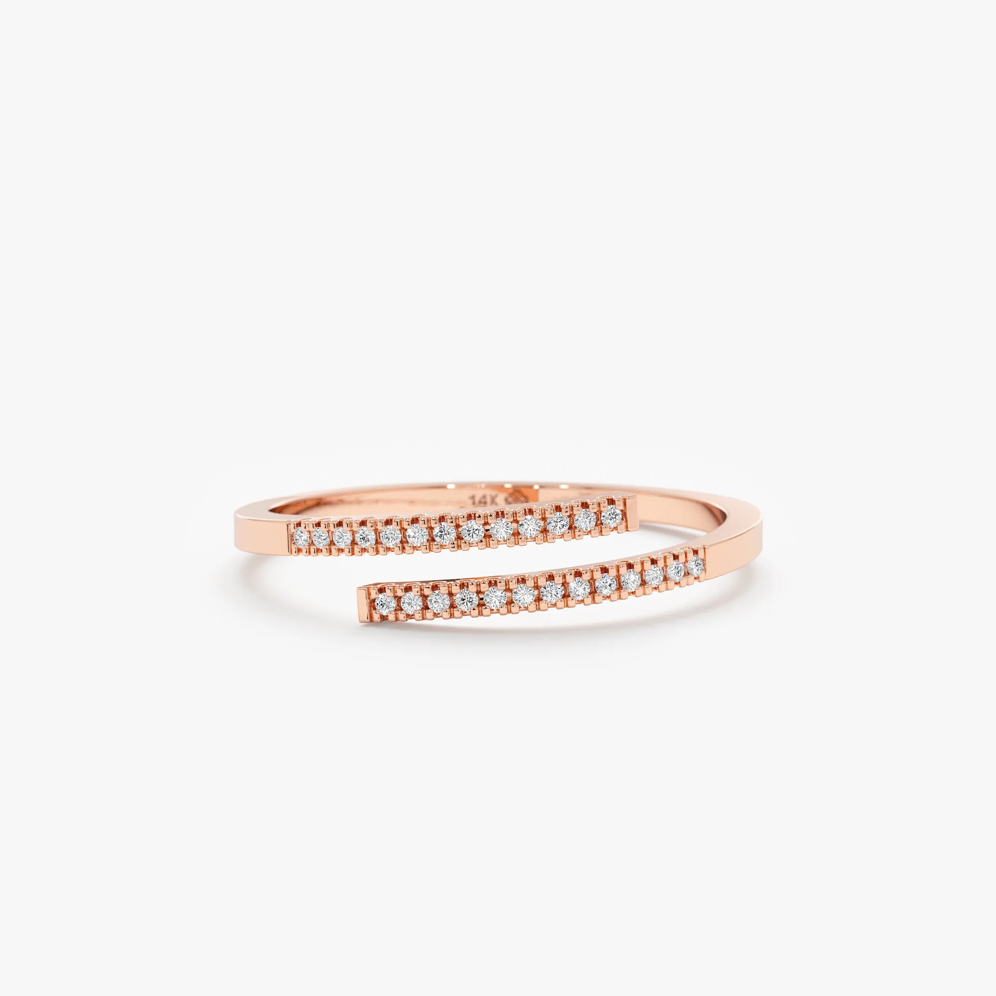 Diamond Spiral Open Ring, Kehlani SARAHELISE