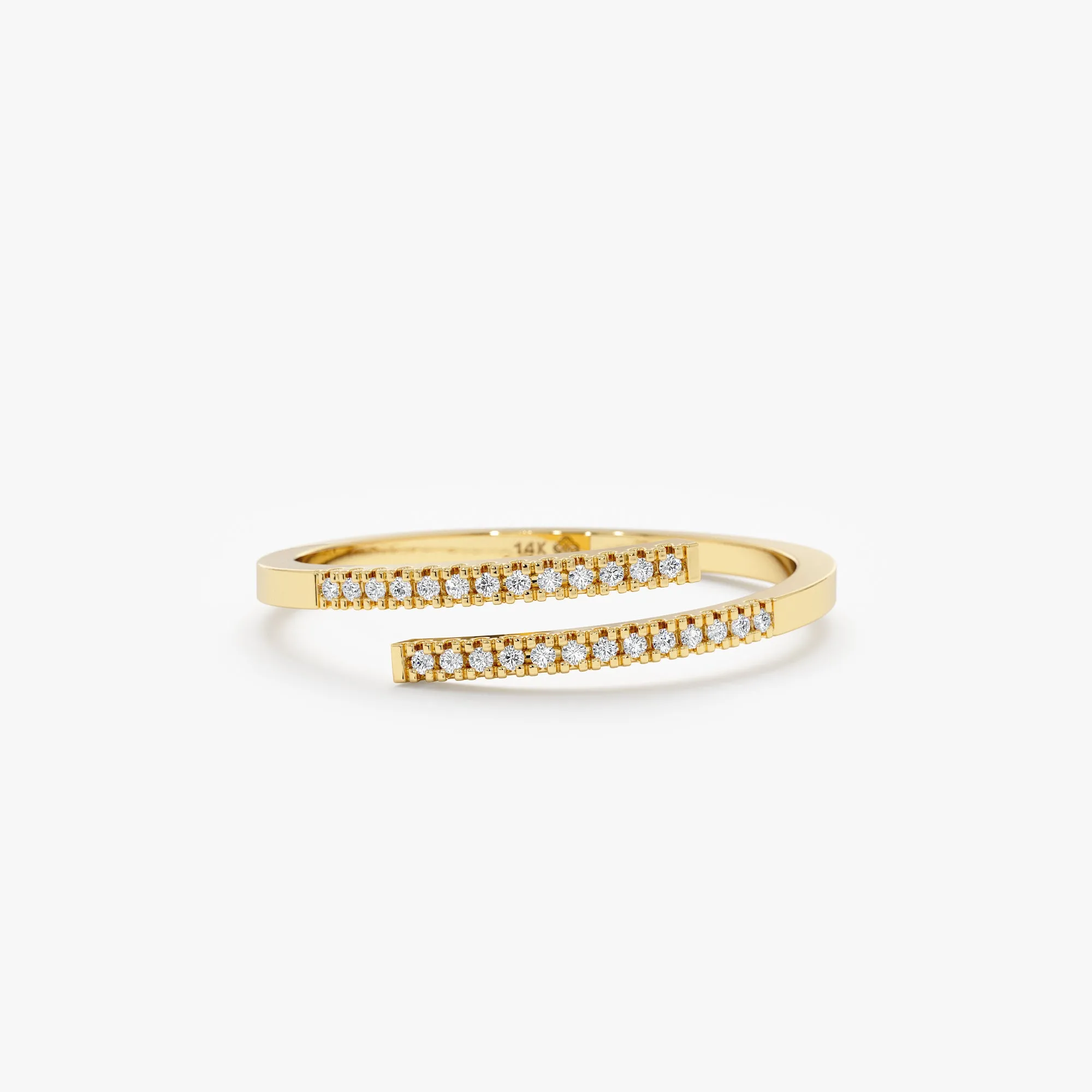 Diamond Spiral Open Ring, Kehlani SARAHELISE