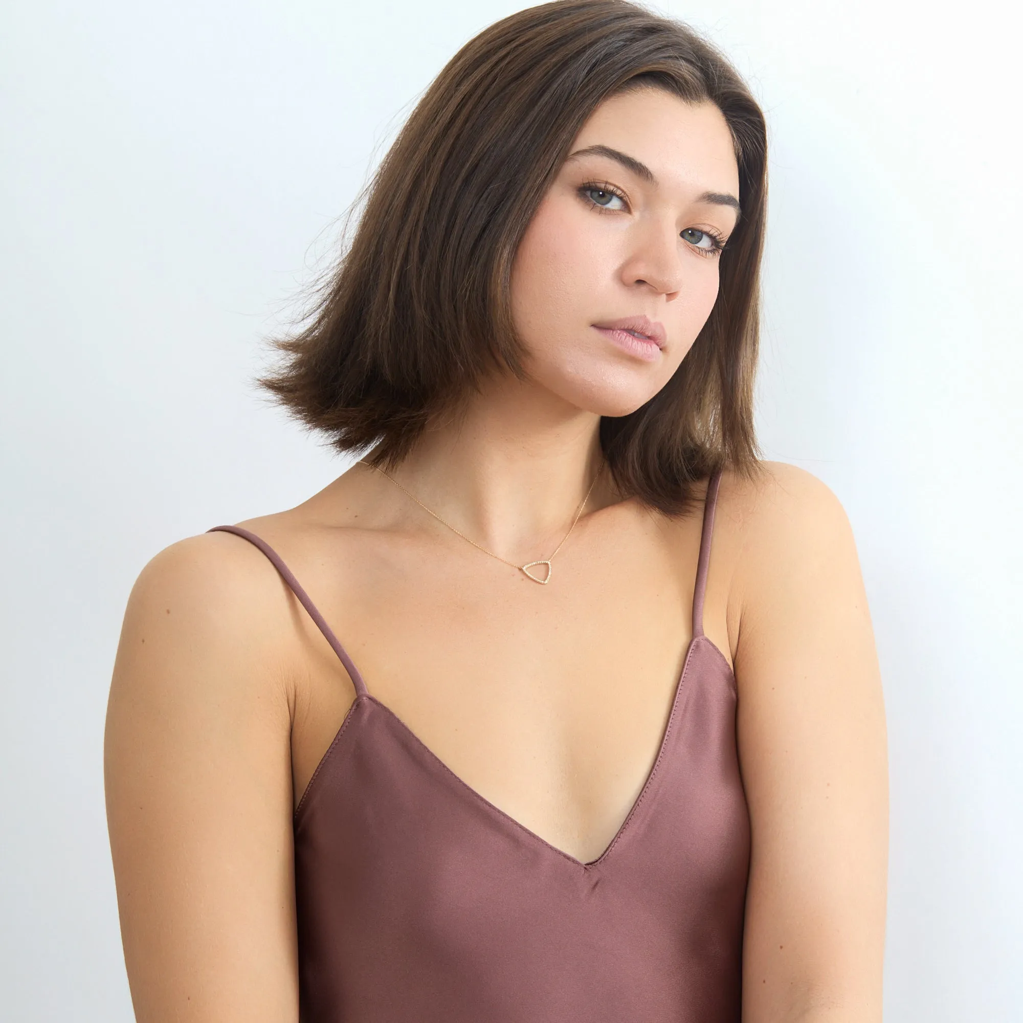 Diamond Triangle Necklace, Tara SARAHELISE