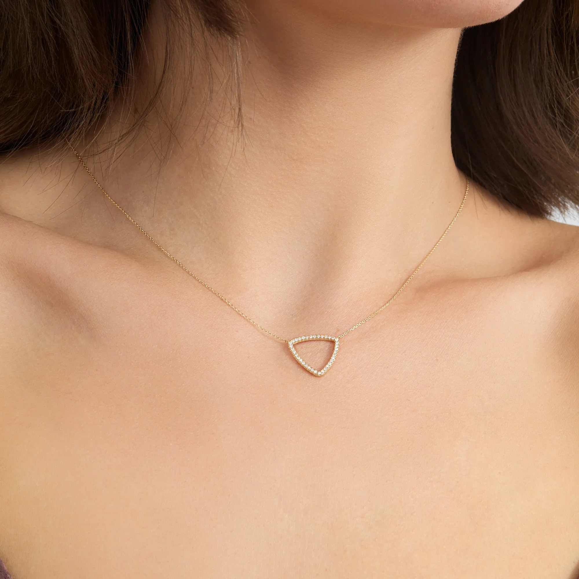 Diamond Triangle Necklace, Tara SARAHELISE