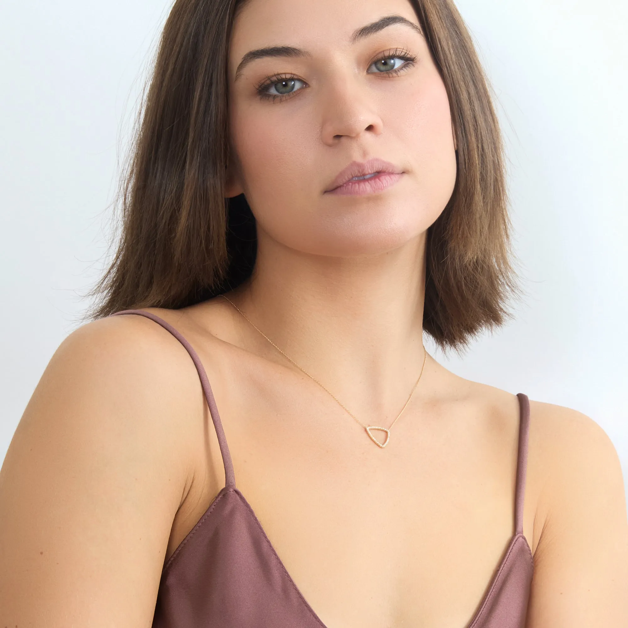 Diamond Triangle Necklace, Tara SARAHELISE