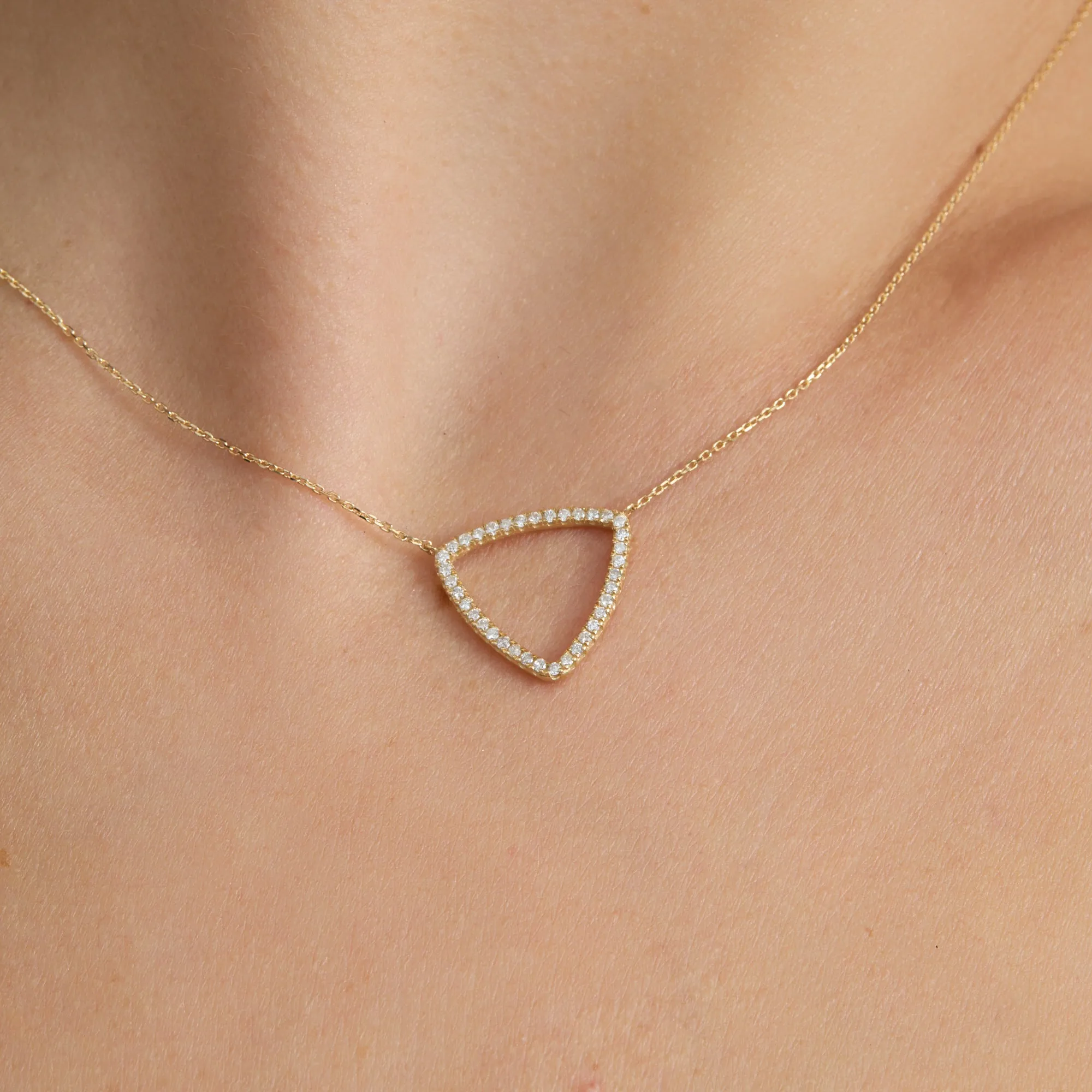 Diamond Triangle Necklace, Tara SARAHELISE