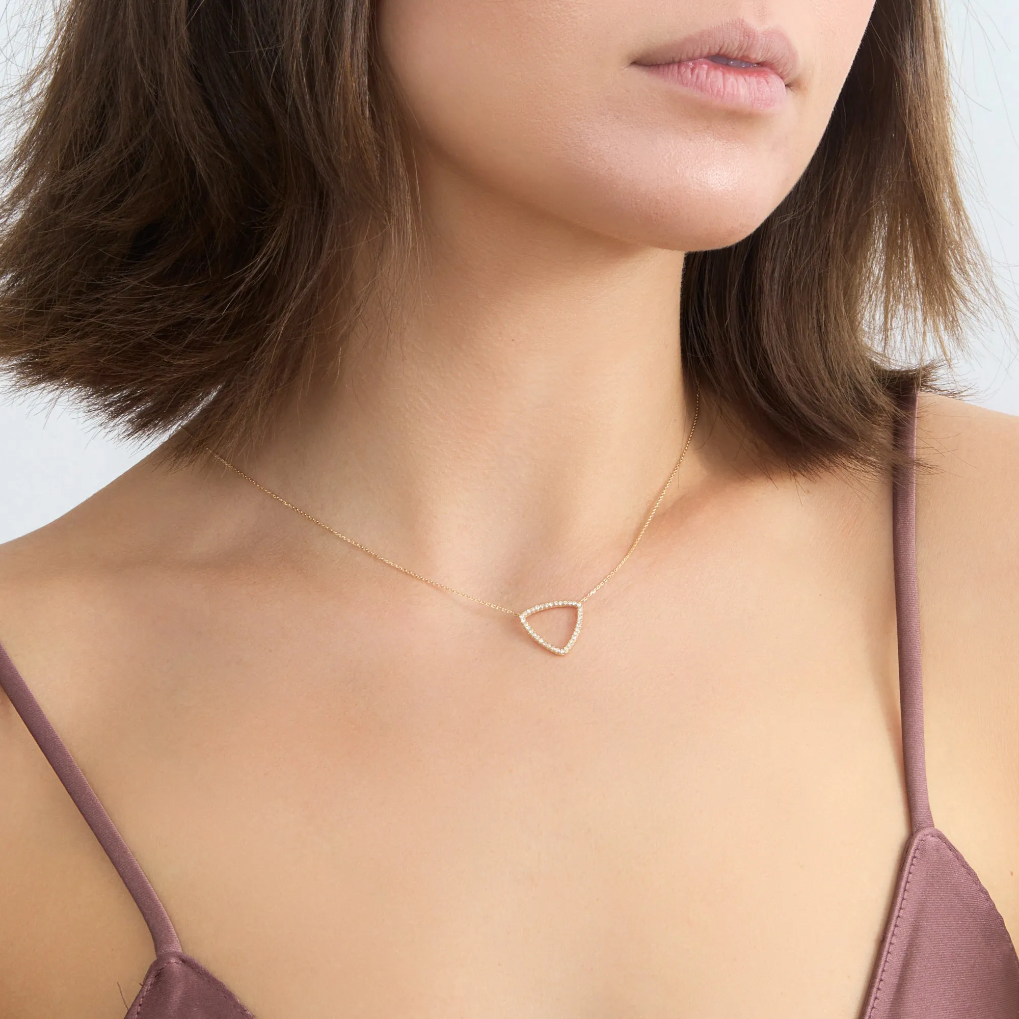 Diamond Triangle Necklace, Tara SARAHELISE