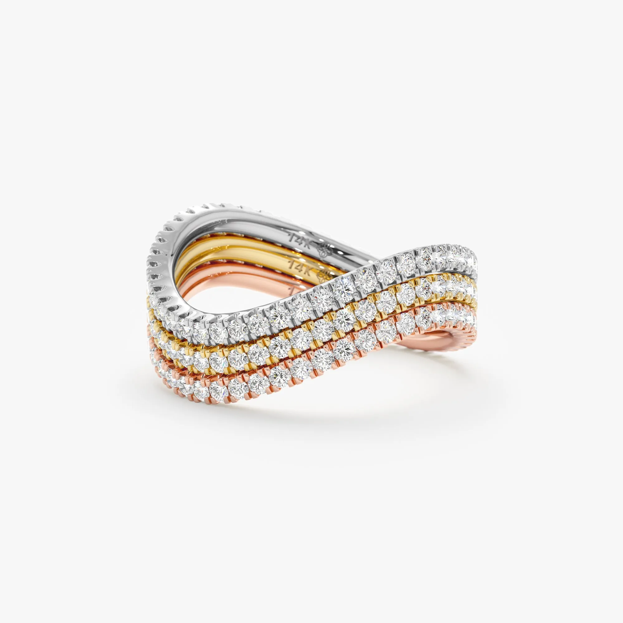 Diamond Wave Eternity Ring, Charmaine SARAHELISE