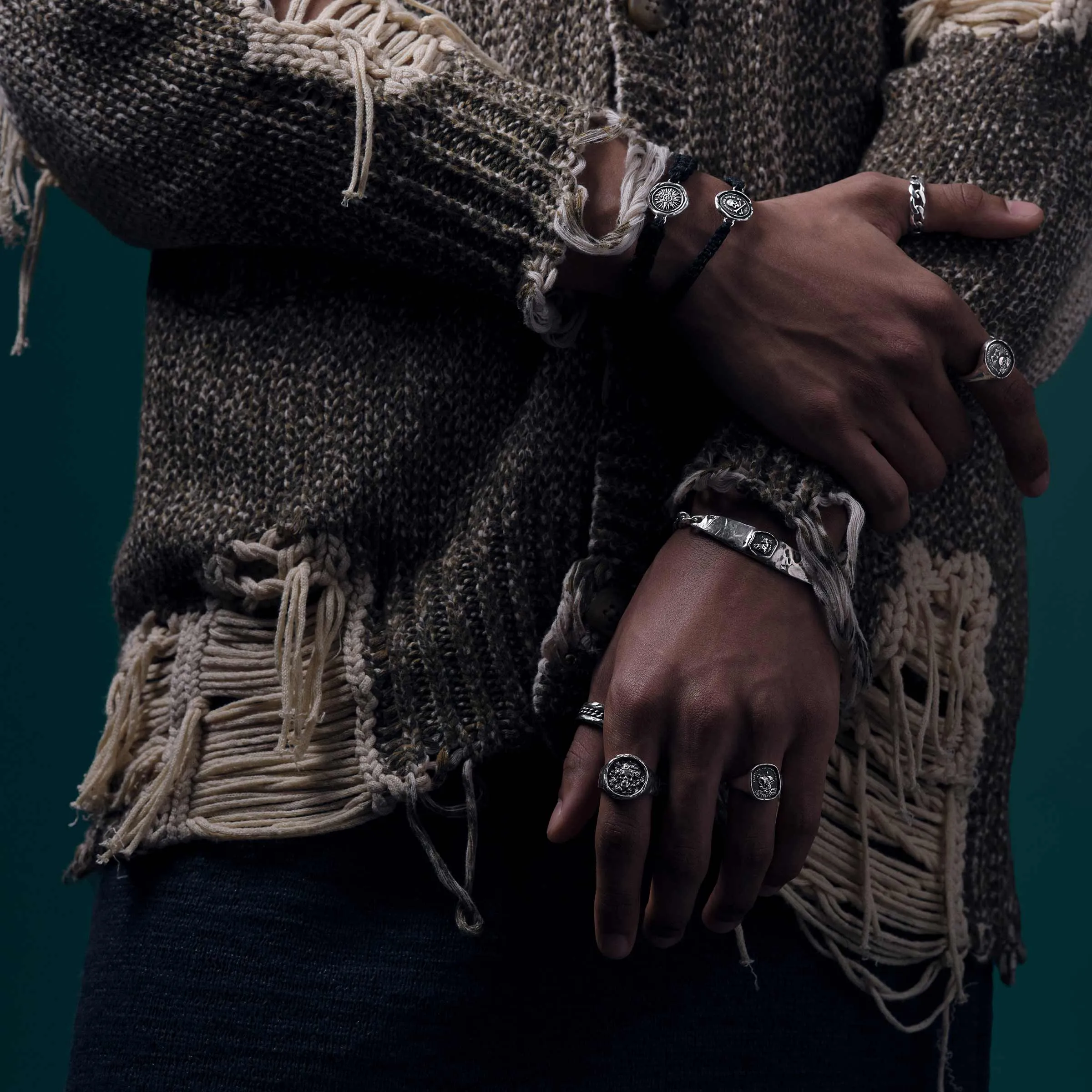 Direction Wide Bar Bracelet
