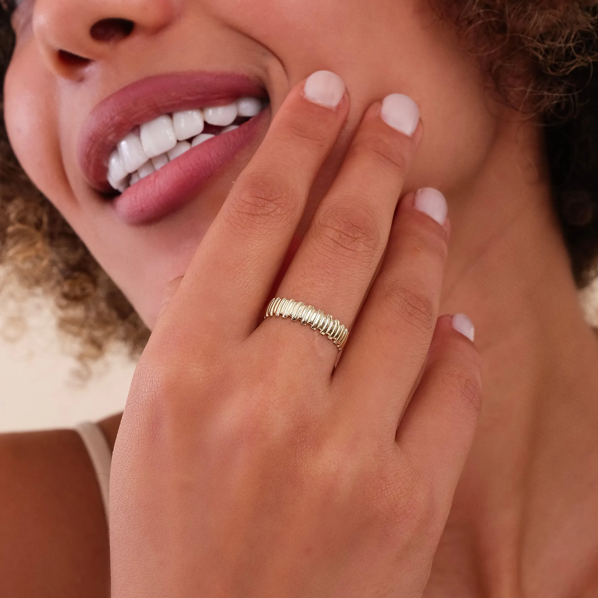 Dome Design Wedding Band, Dalal SARAHELISE