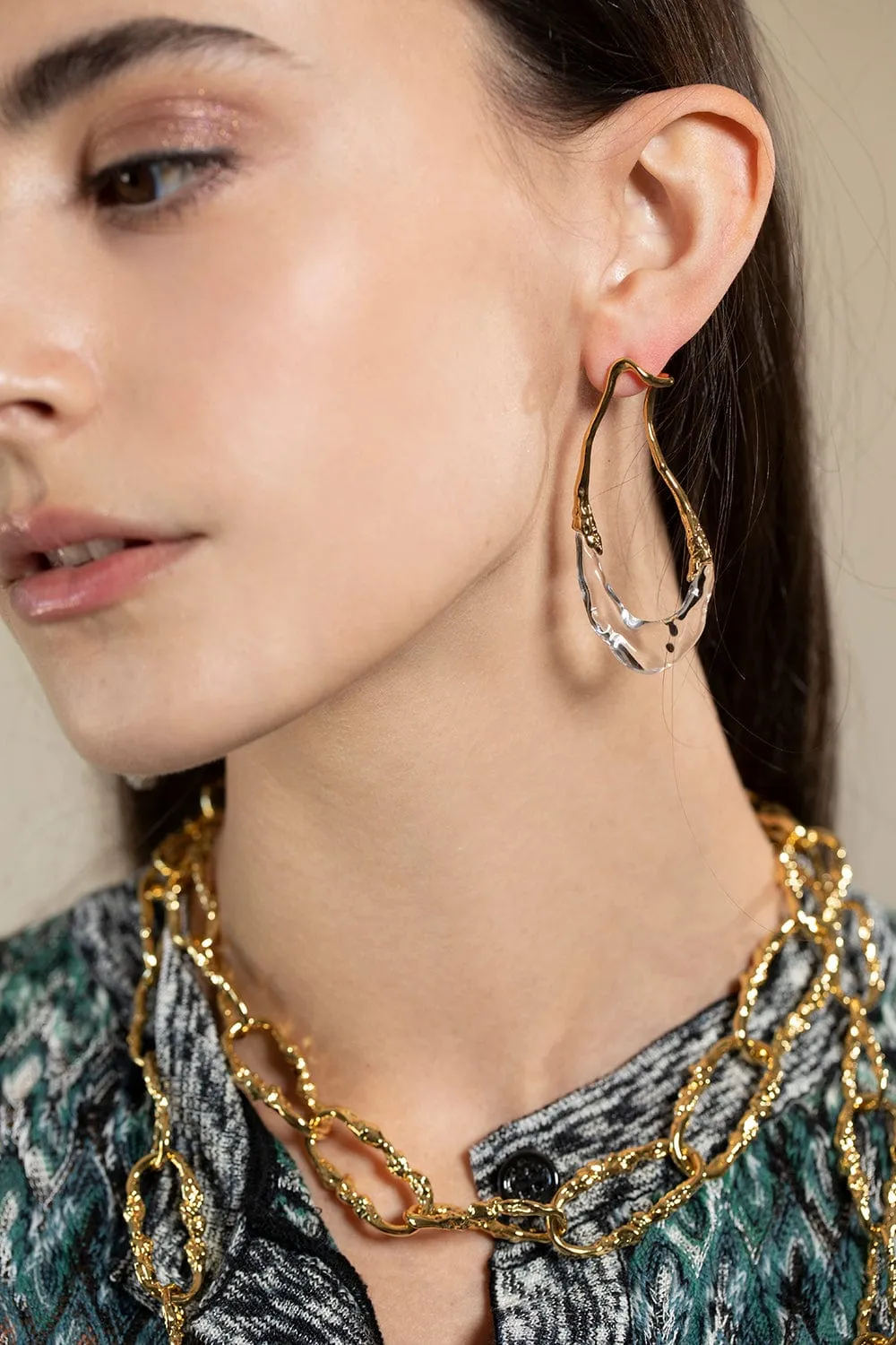 Dream Rain Wrap Around Link Earring
