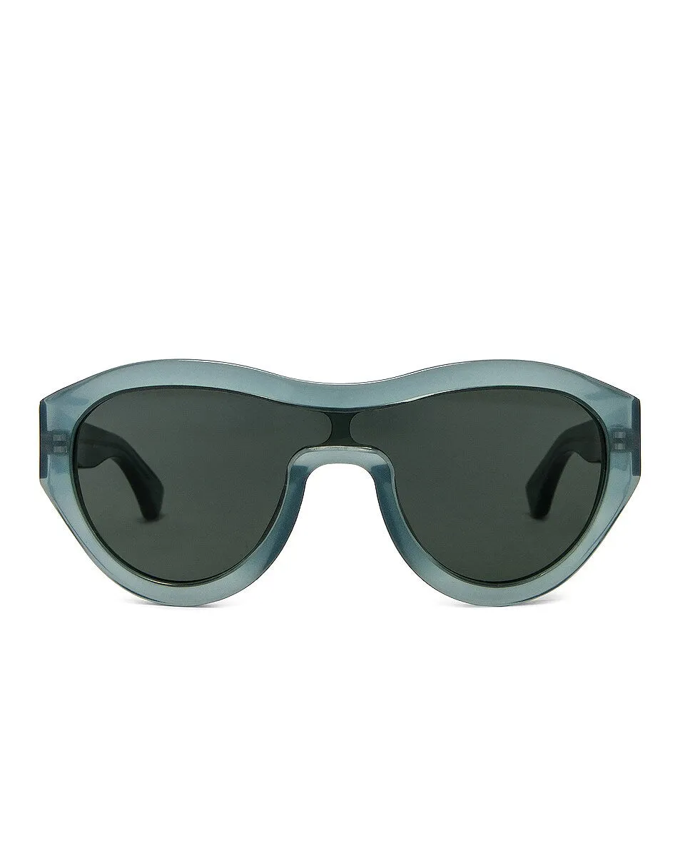 Dries Van Noten x Linda Farrow Blue Sunglasses DVN49C7SUN