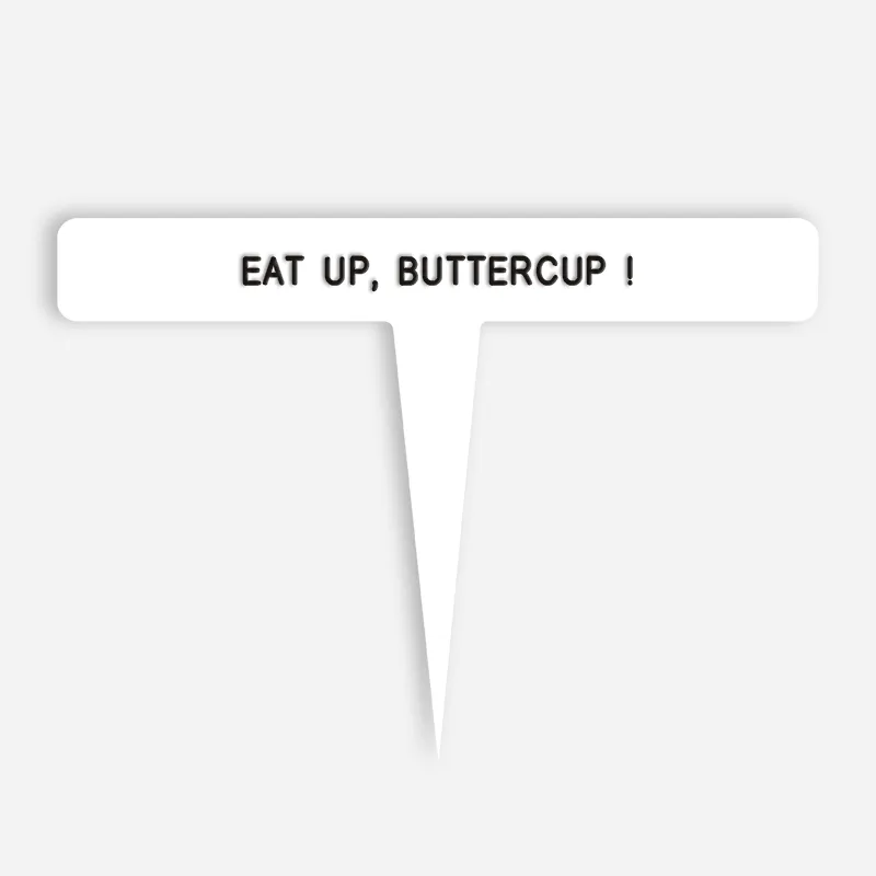 EAT UP, BUTTERCUP ! Caption