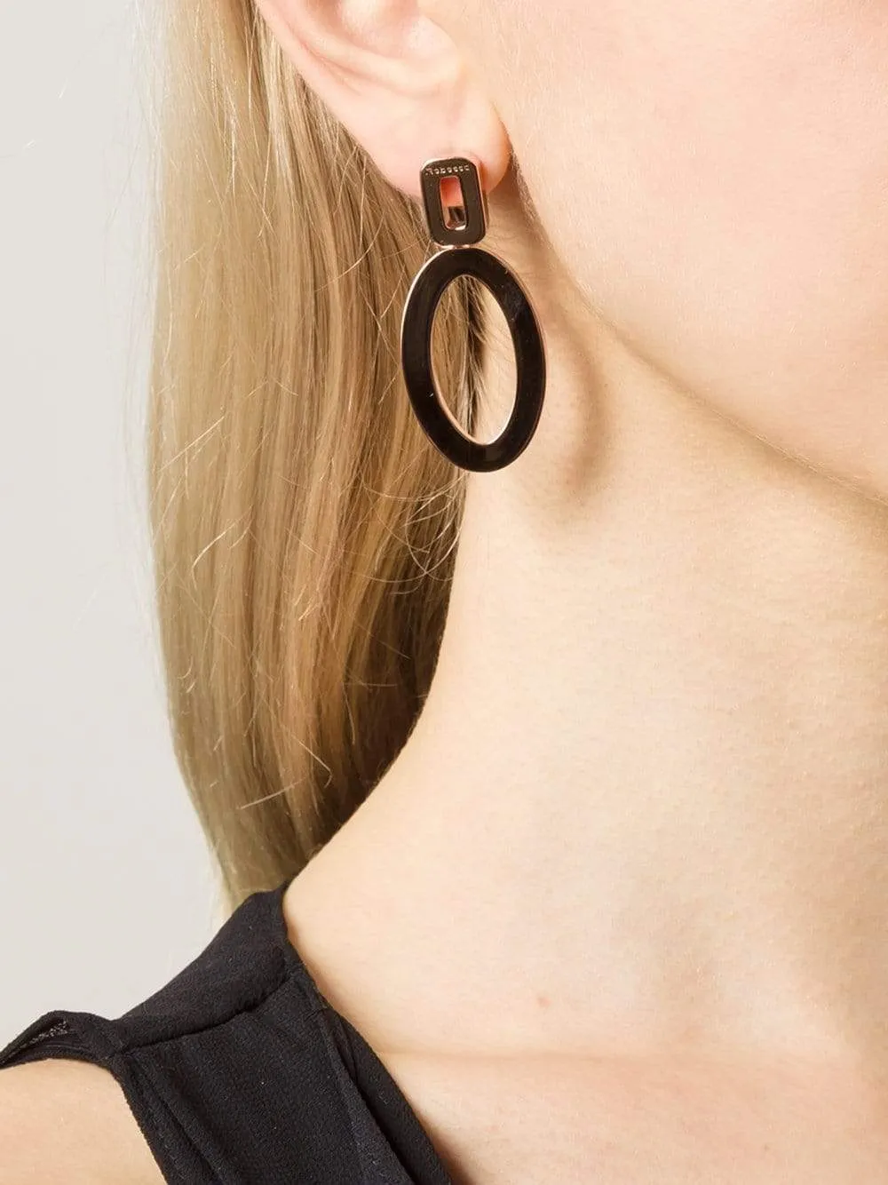 Elizabeth Circle Drop Earrings