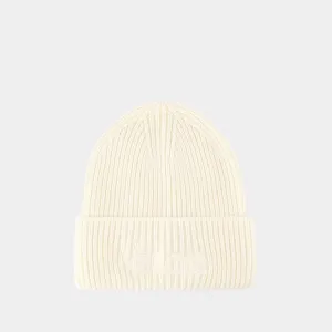Embroidery Versace 1978 Re Ed. Logo Beanie - Versace - Cotton - Beige