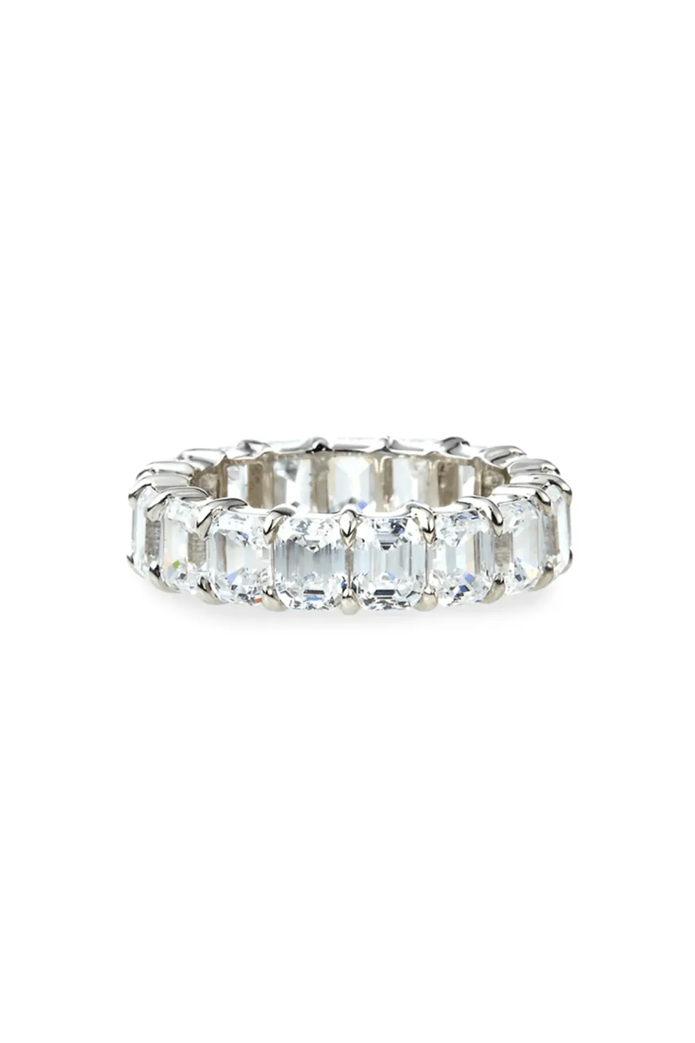Emerald Cut Eternity Band