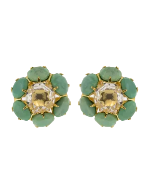 Faceted Quartz Earrings