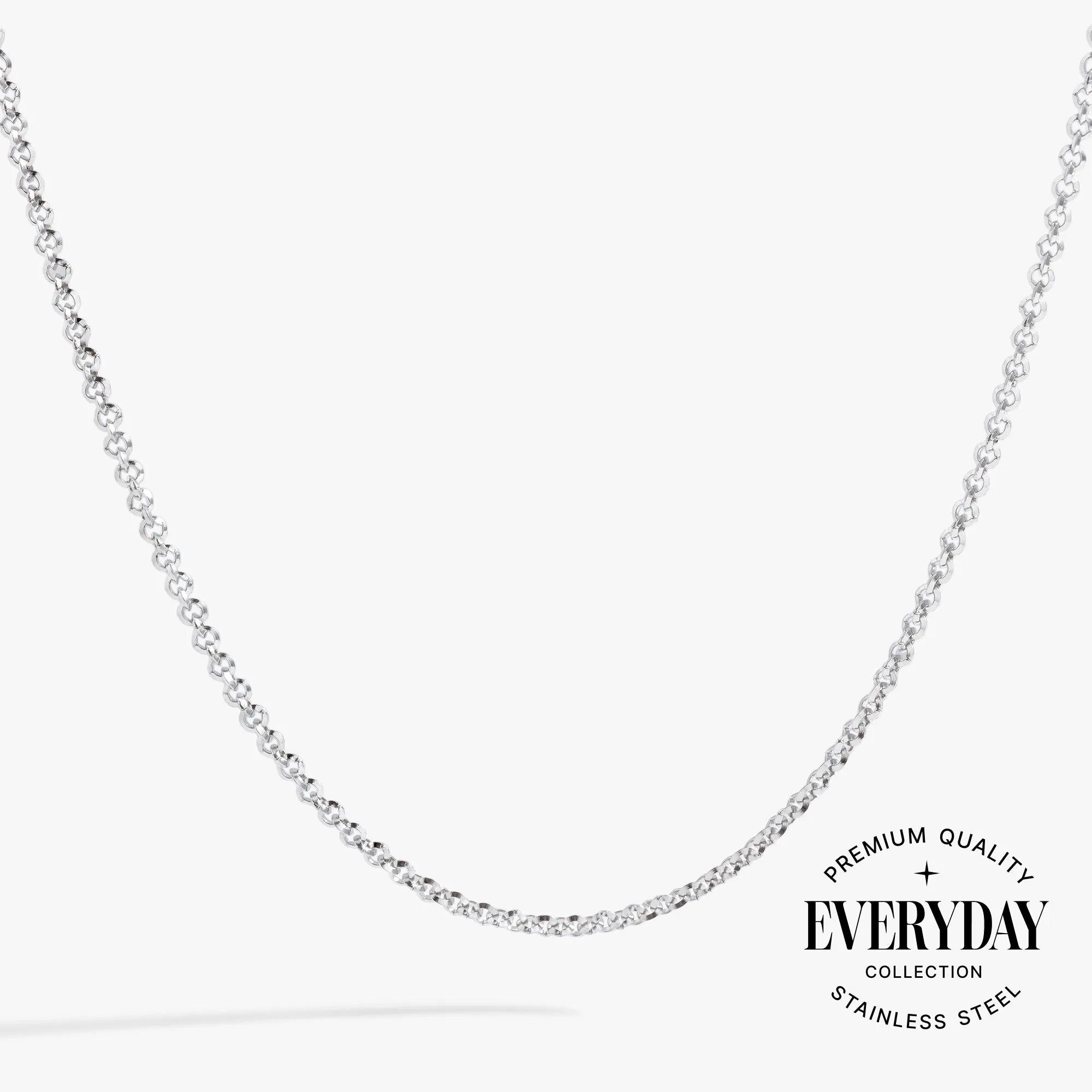 Faceted Rolo Charm & Layering Necklace