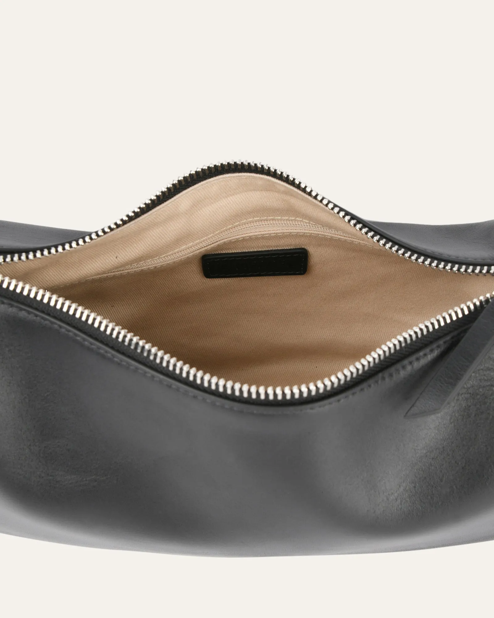 FLORENCE SHOULDER BAG BLACK LEATHER Jo Mercer