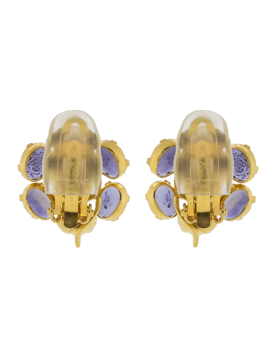 Flower Clip Earrings