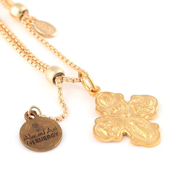 Four Way Cross Expandable Chain Bracelet