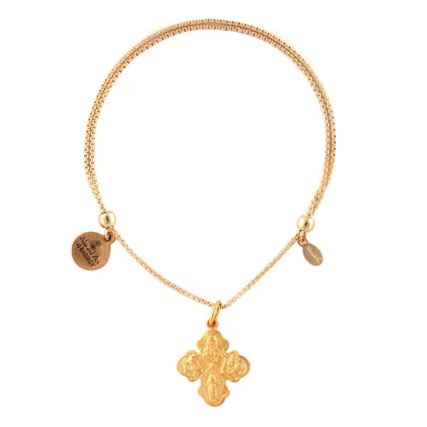 Four Way Cross Expandable Chain Bracelet