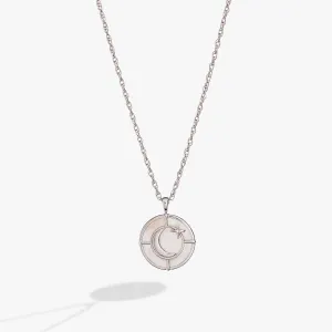 Genuine Mother of Pearl Signature Pendant Necklace
