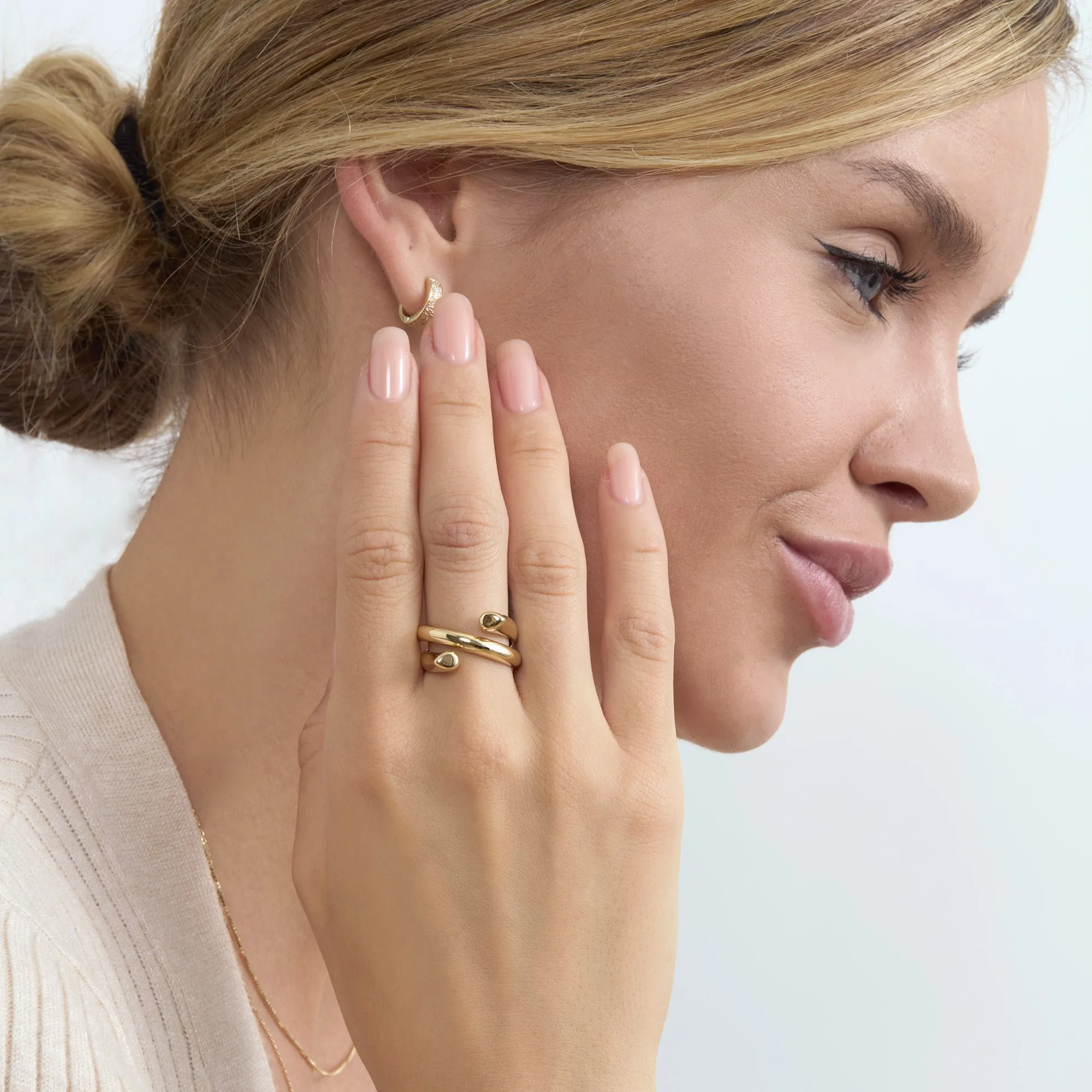 Gold Coil Ring, Keily SARAHELISE