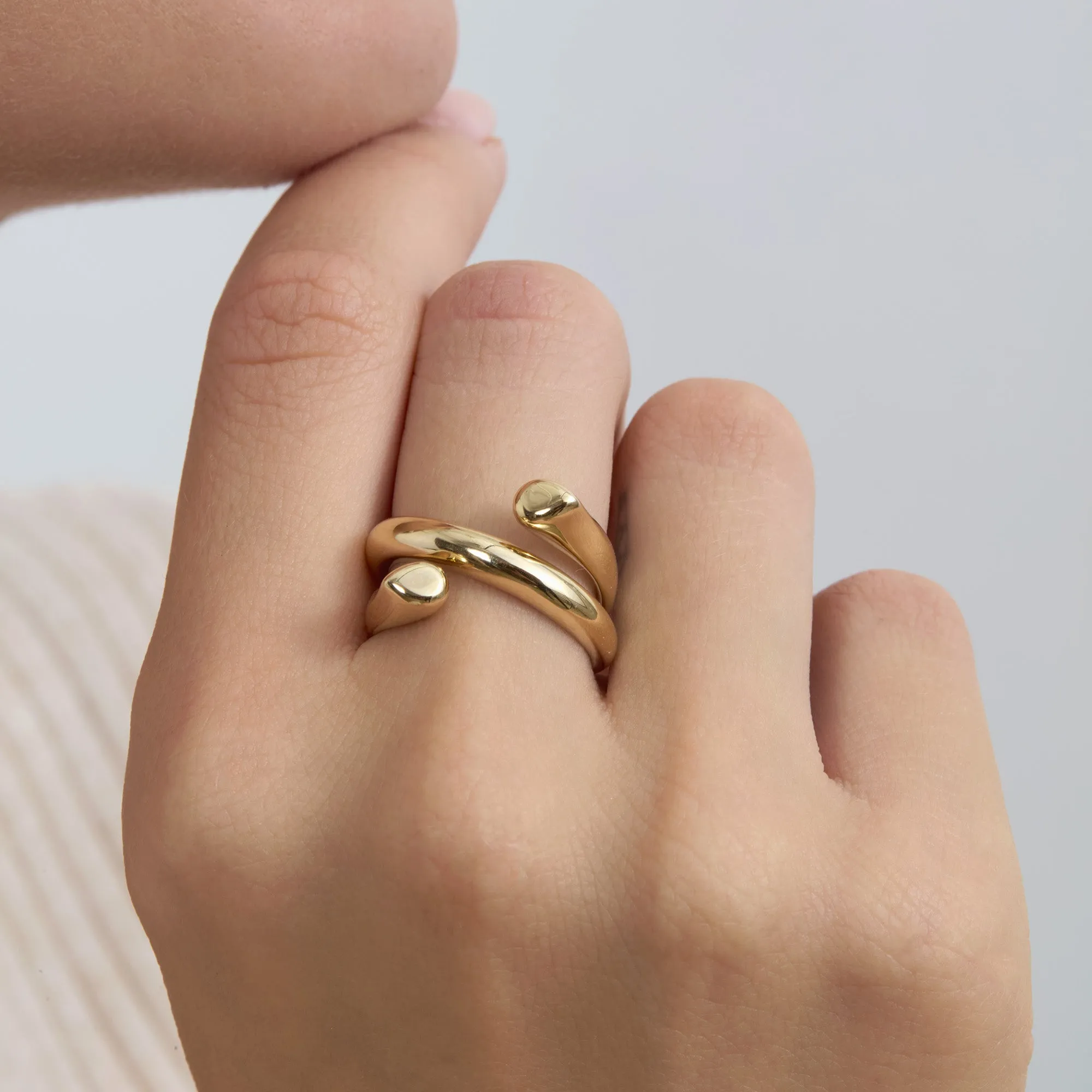 Gold Coil Ring, Keily SARAHELISE