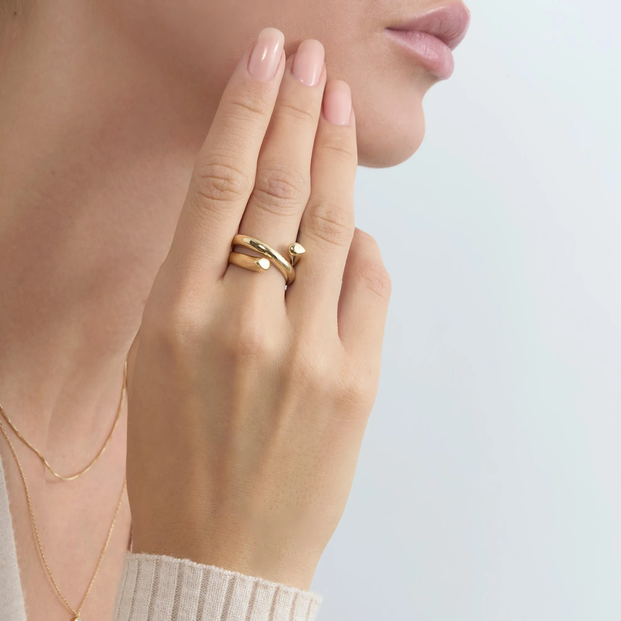 Gold Coil Ring, Keily SARAHELISE