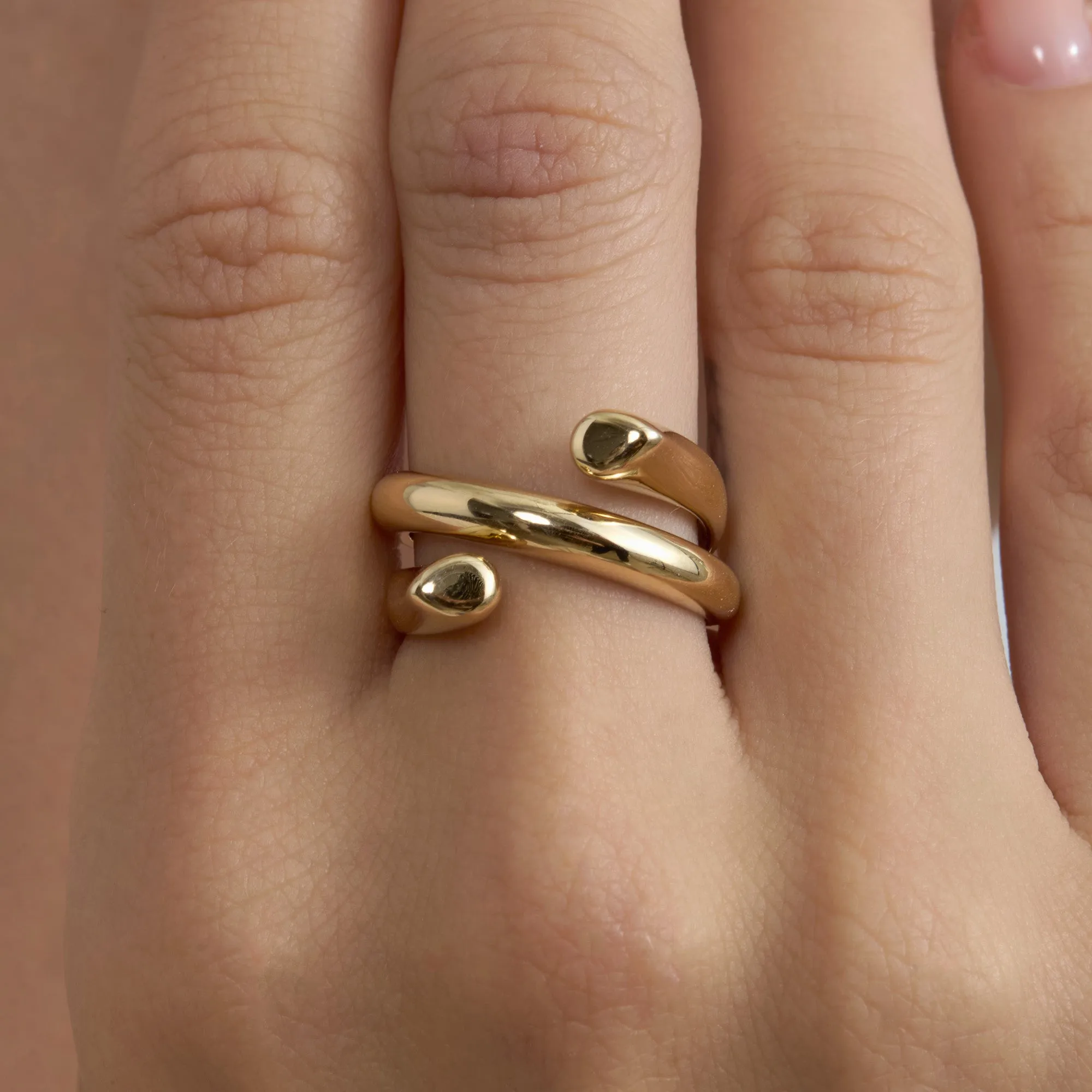 Gold Coil Ring, Keily SARAHELISE