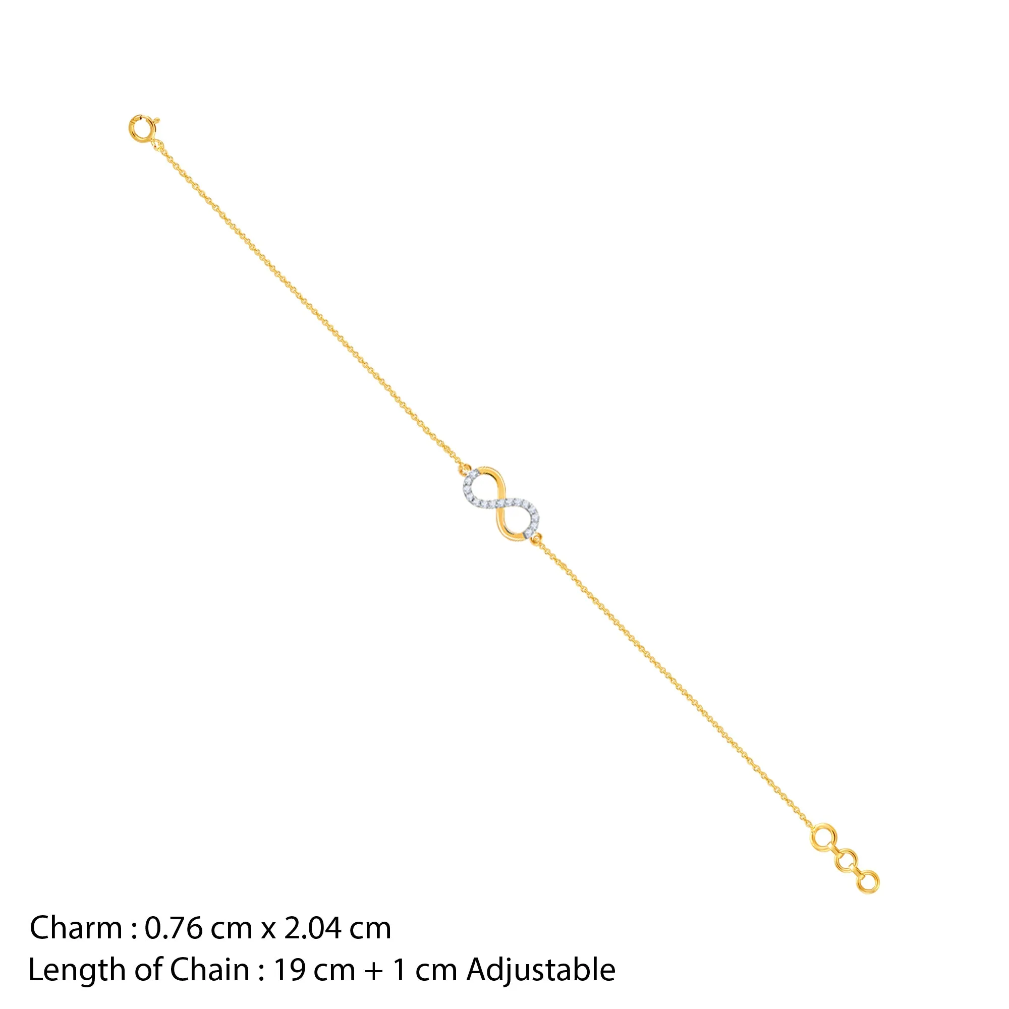 Gold Infinite Shine Diamond Bracelet Giva
