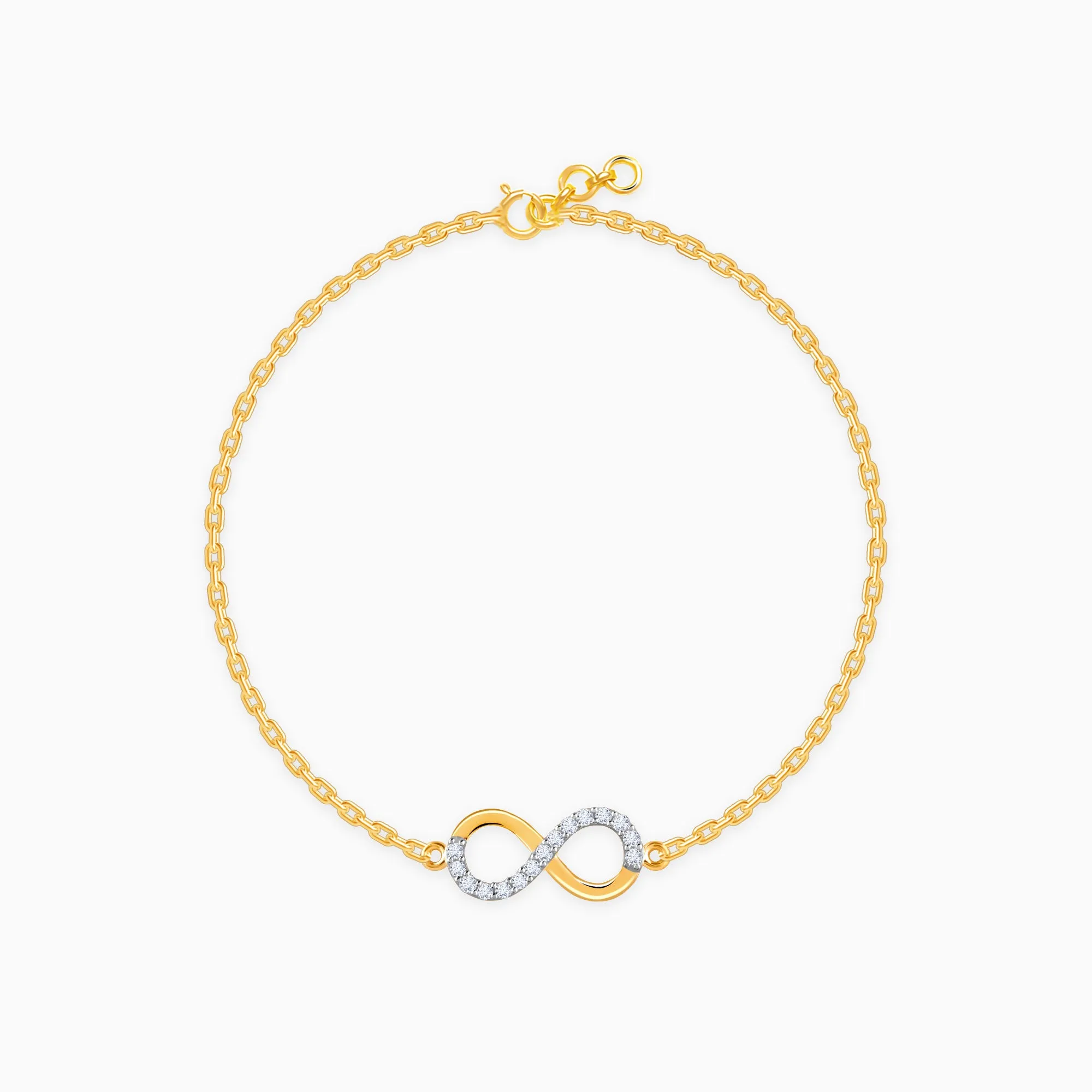 Gold Infinite Shine Diamond Bracelet Giva