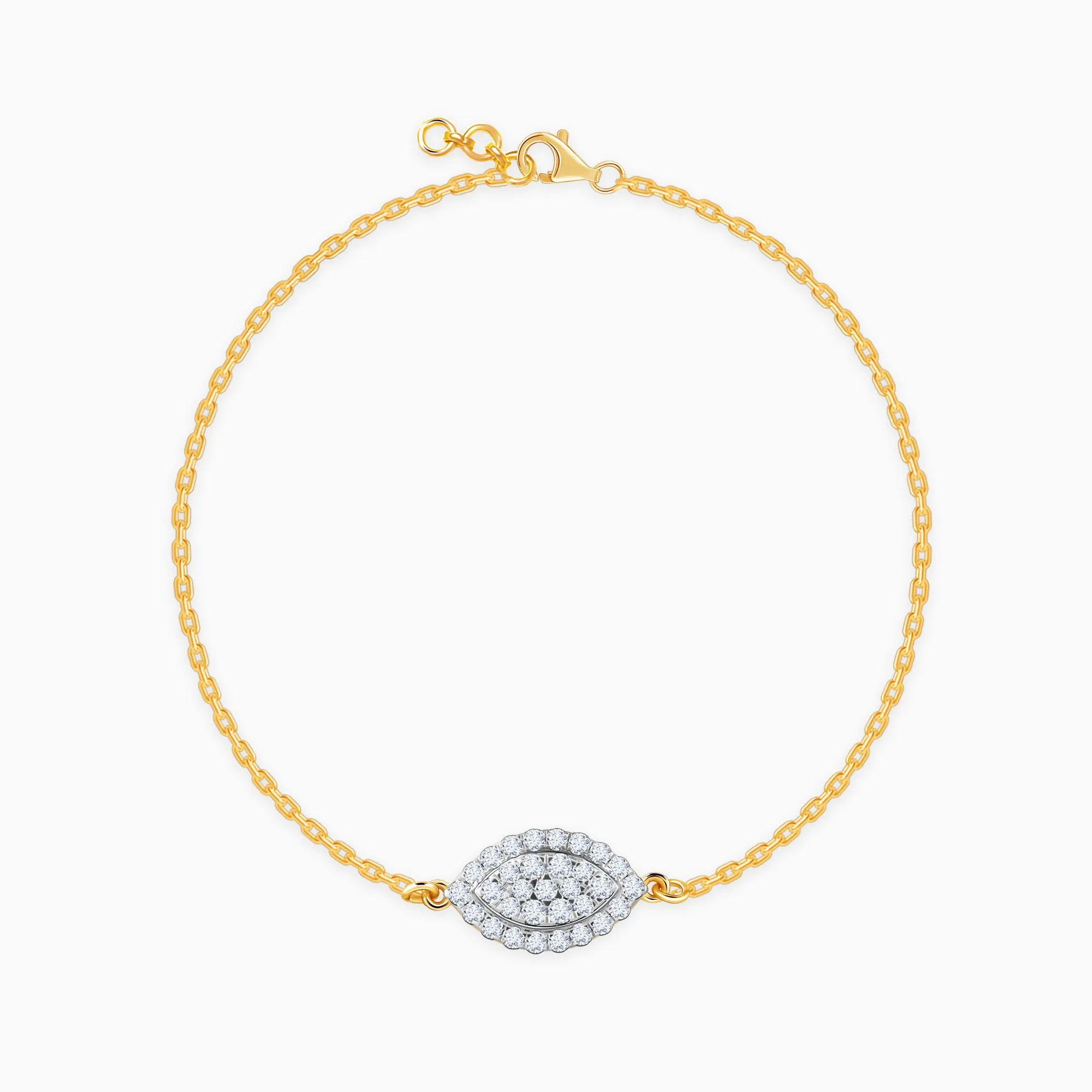 Gold Nazar Diamond Bracelet Giva