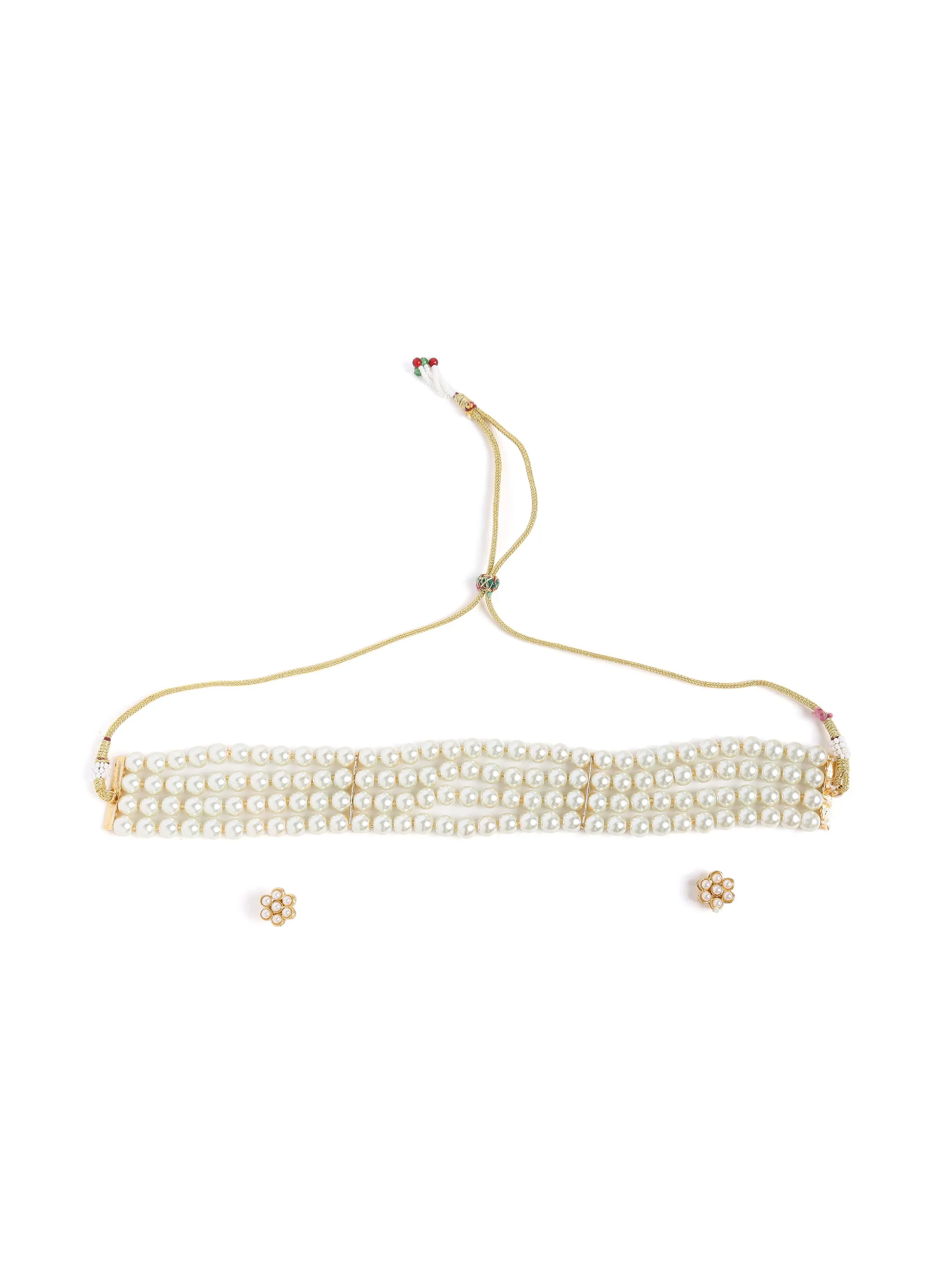 Gold-plated Pearl Jewellery Set