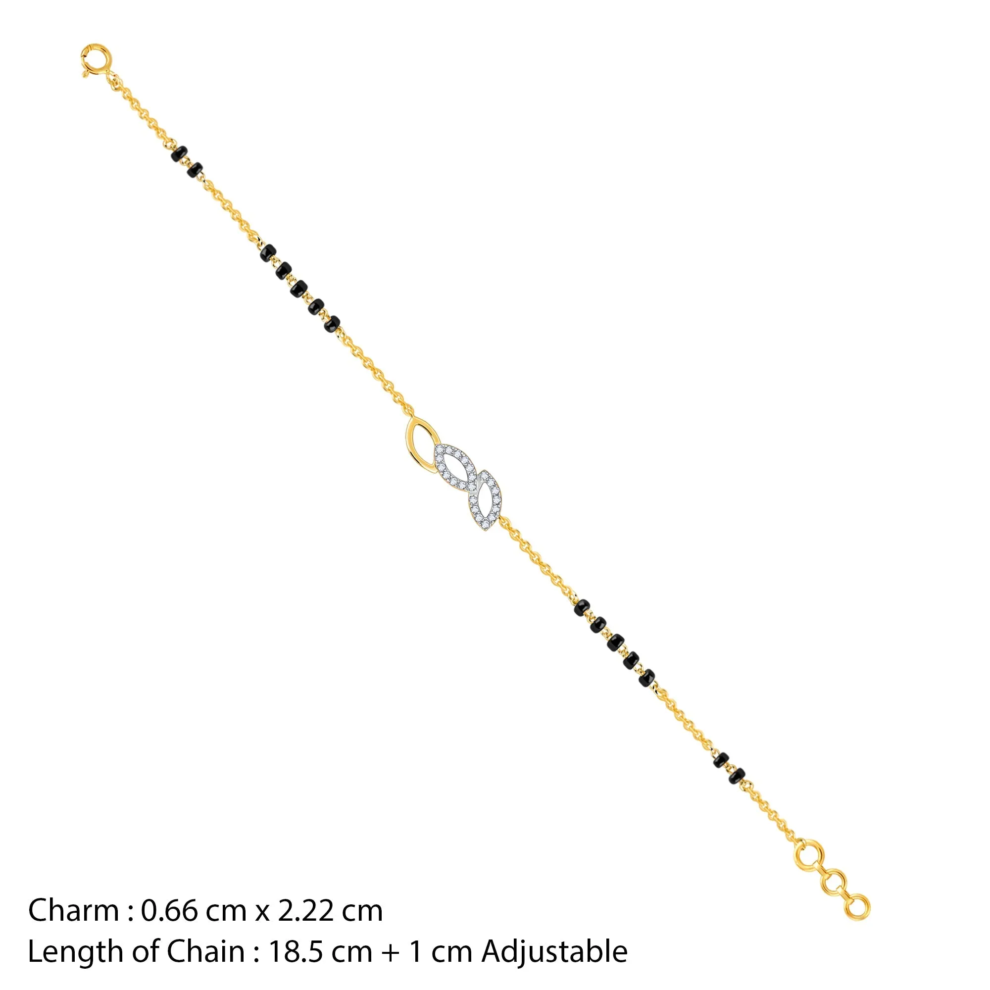 Gold Sneha Mangalsutra Diamond Bracelet Giva