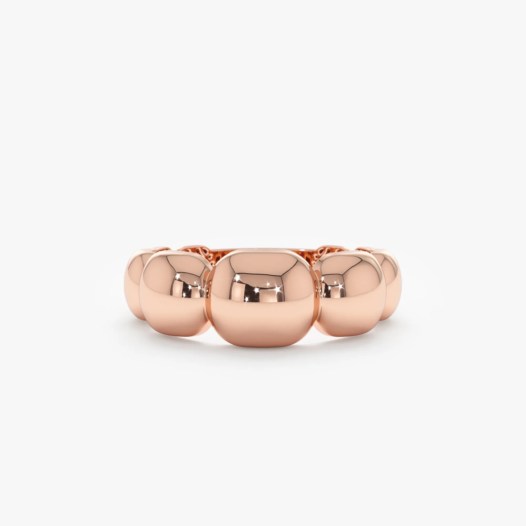 Gold Thick Bubble Ring, Rhea SARAHELISE