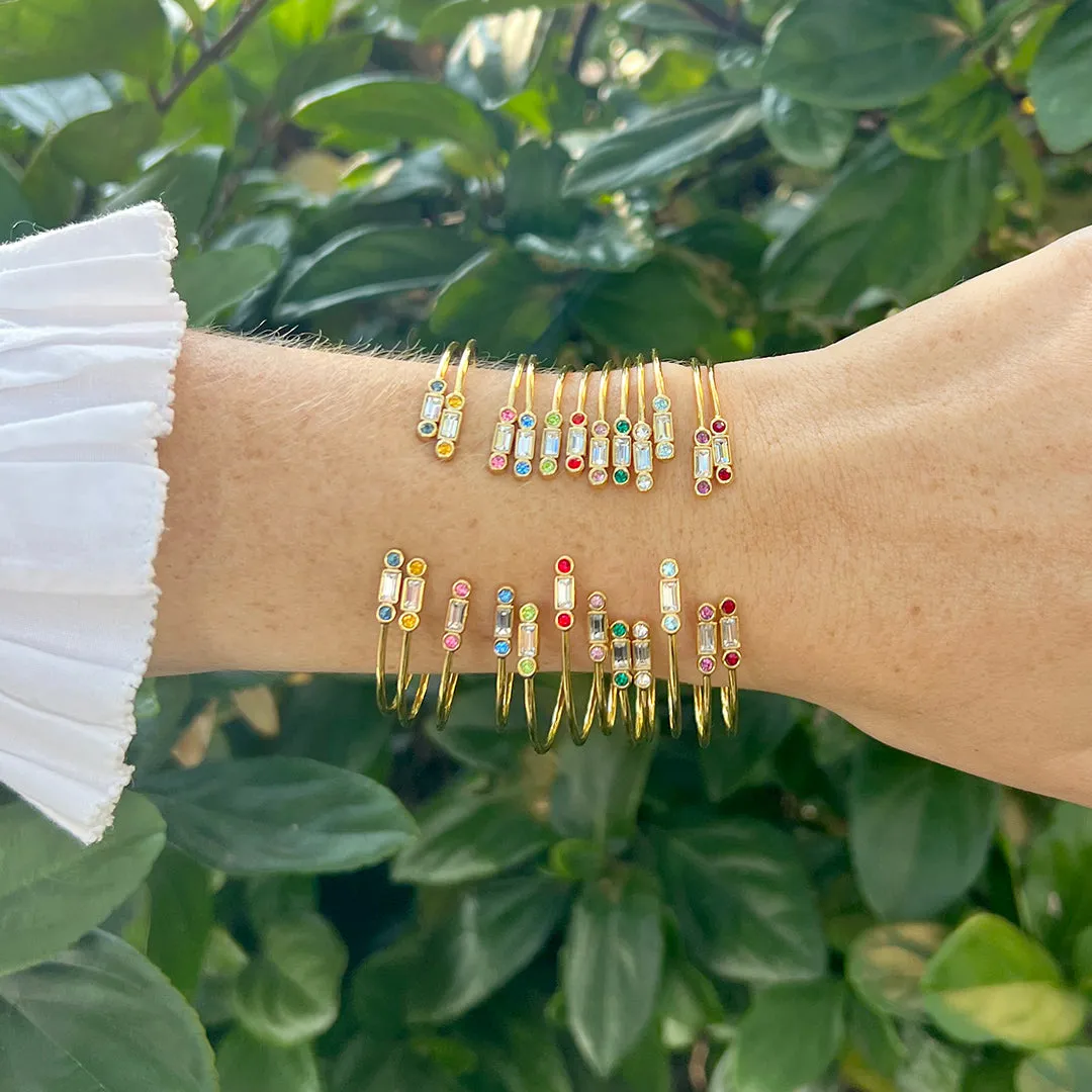Goldbug Collection Birthstone Cuff Bangle