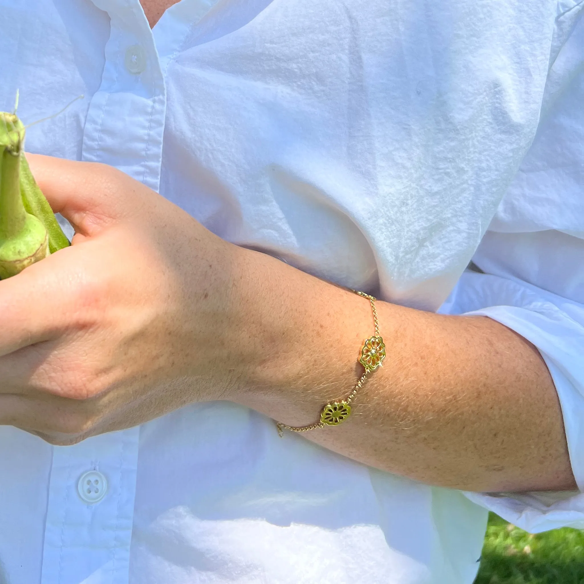 Goldbug Collection By the Bunch Okra Bracelet