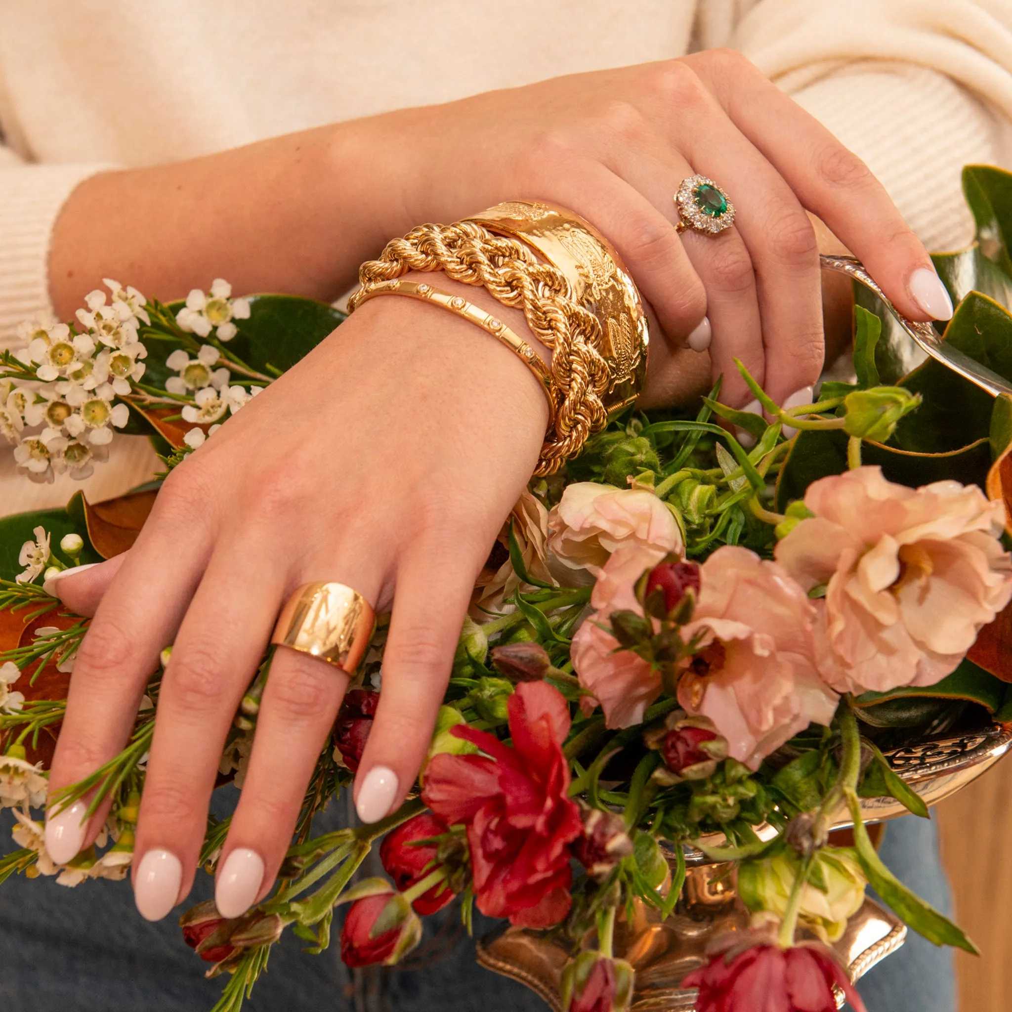 Goldbug Collection Love Train Cuff