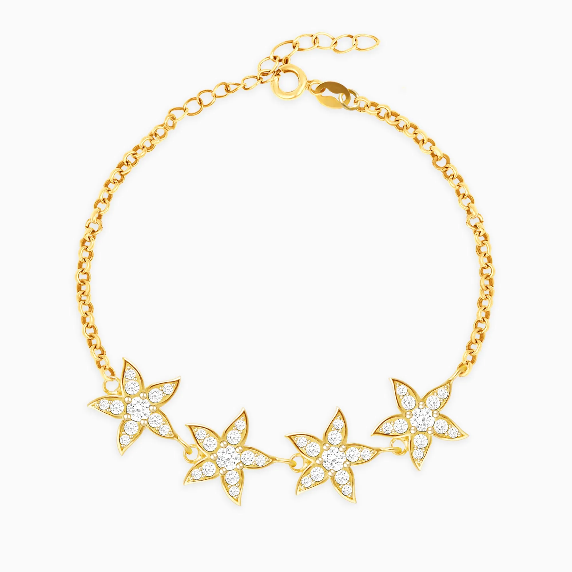 Golden Dancing Stars Bracelet Giva