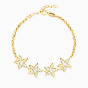 Golden Dancing Stars Bracelet Giva