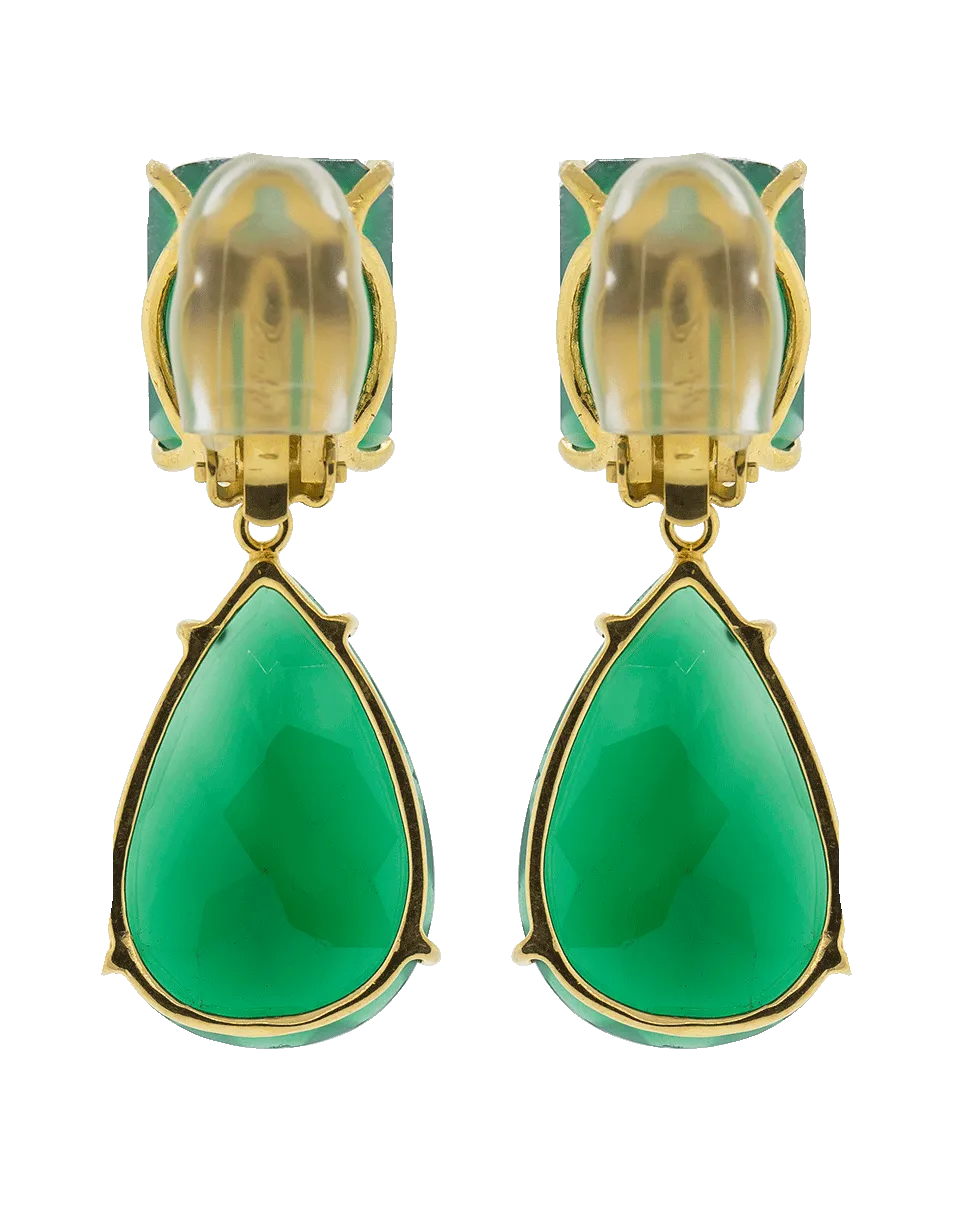 Green Onyx Earrings