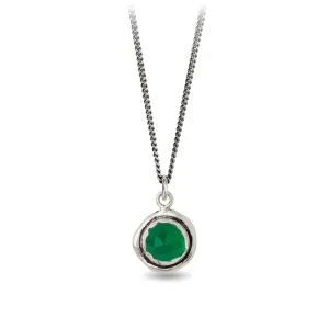 Green Onyx Faceted Stone Talisman
