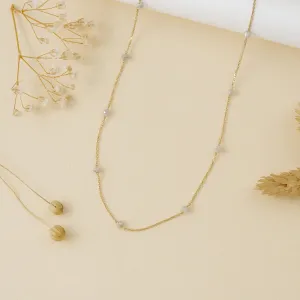 Grey Diamond Station Necklace, Allie SARAHELISE
