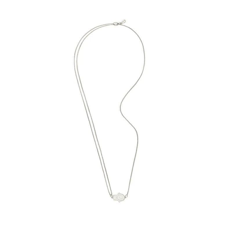Hand of Fatima Pull Chain Necklace